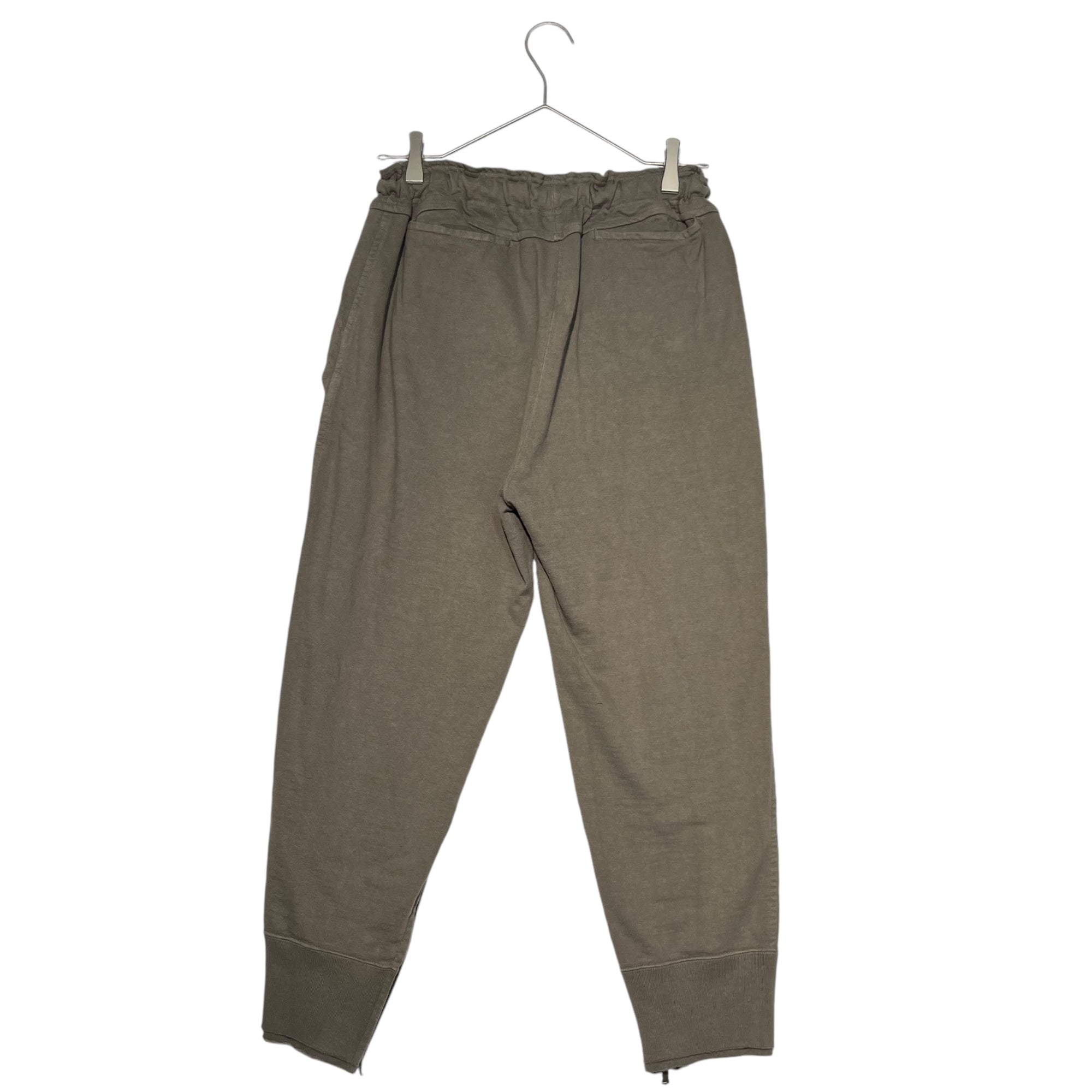 The Viridi-anne(ヴィリジアン) Zip hem gathered waist sweatpants 裾ジップ ウエスト ギャザー スウェット パンツ VI-1B99-04 1(S程度) グレー