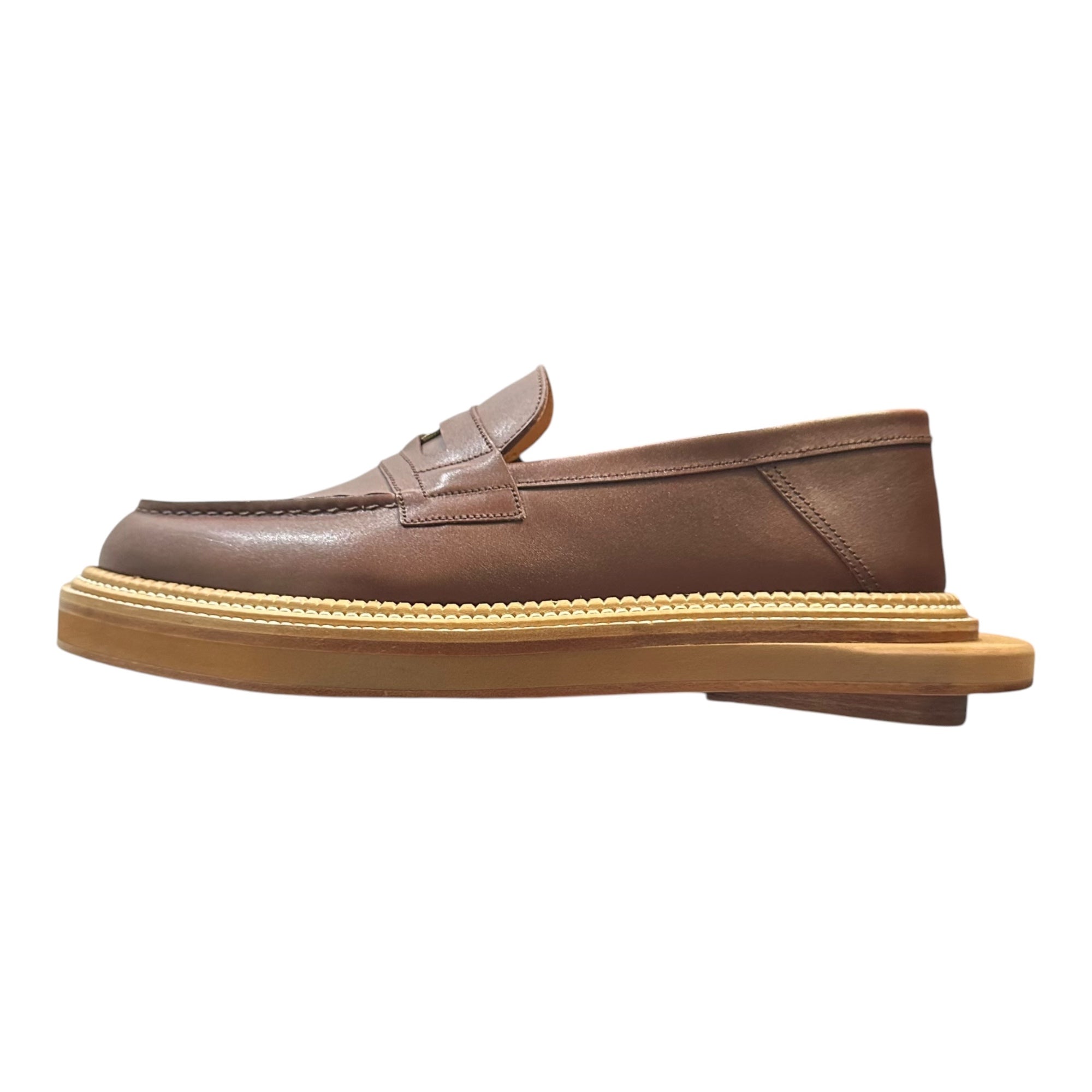 sacai×J.M.WESTON(サカイ×ジェイエムウエストン) 2025SS Loafer Mule 再構築 180 シグニチャー ローファー 1541GPK1460D 6 1/2(26cm程度) タン