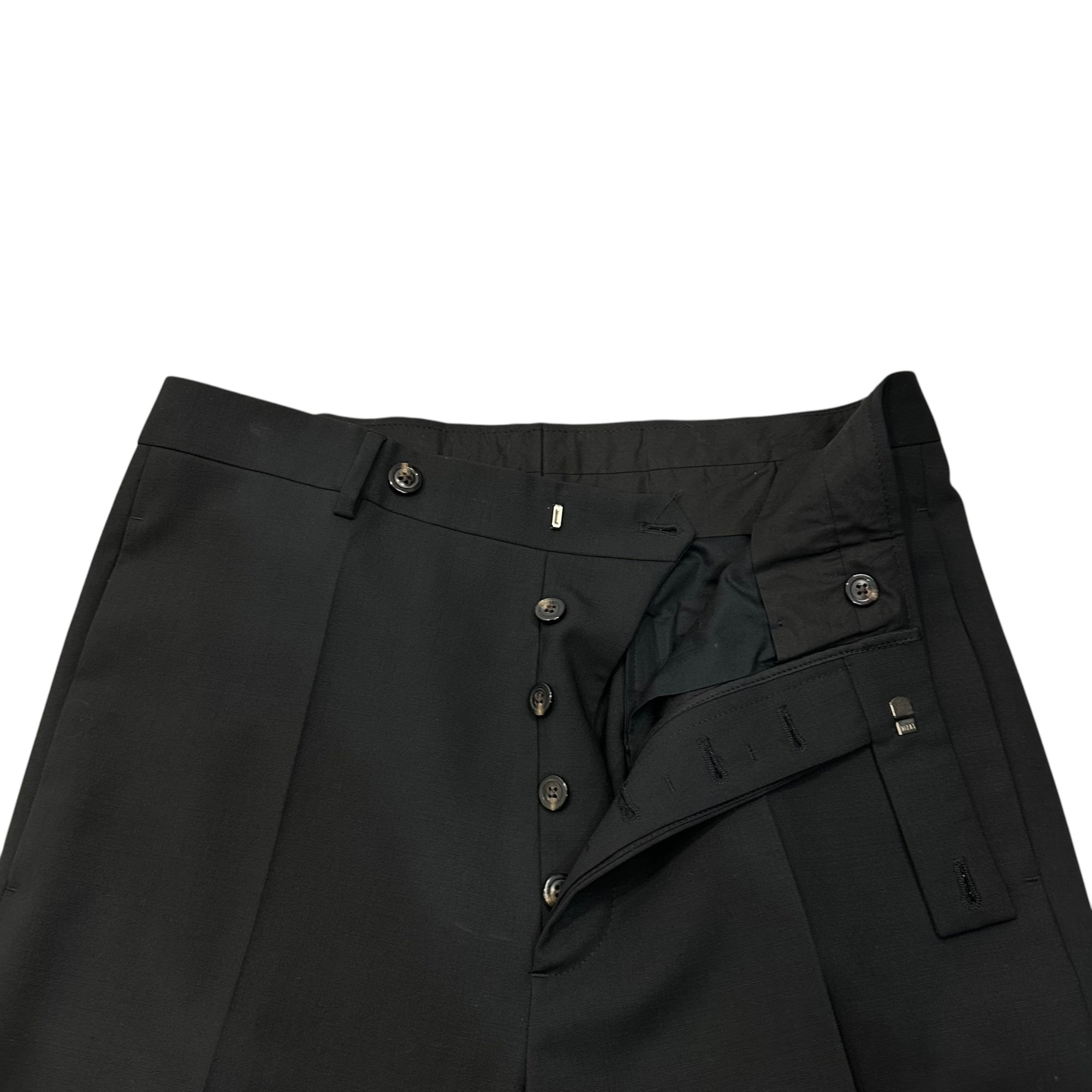 ツノRick Owens リックオウエンス スラックスパンツ Rick Owens(リックオウエンス) 19SS Wool Slacks (Long Pants) ウール