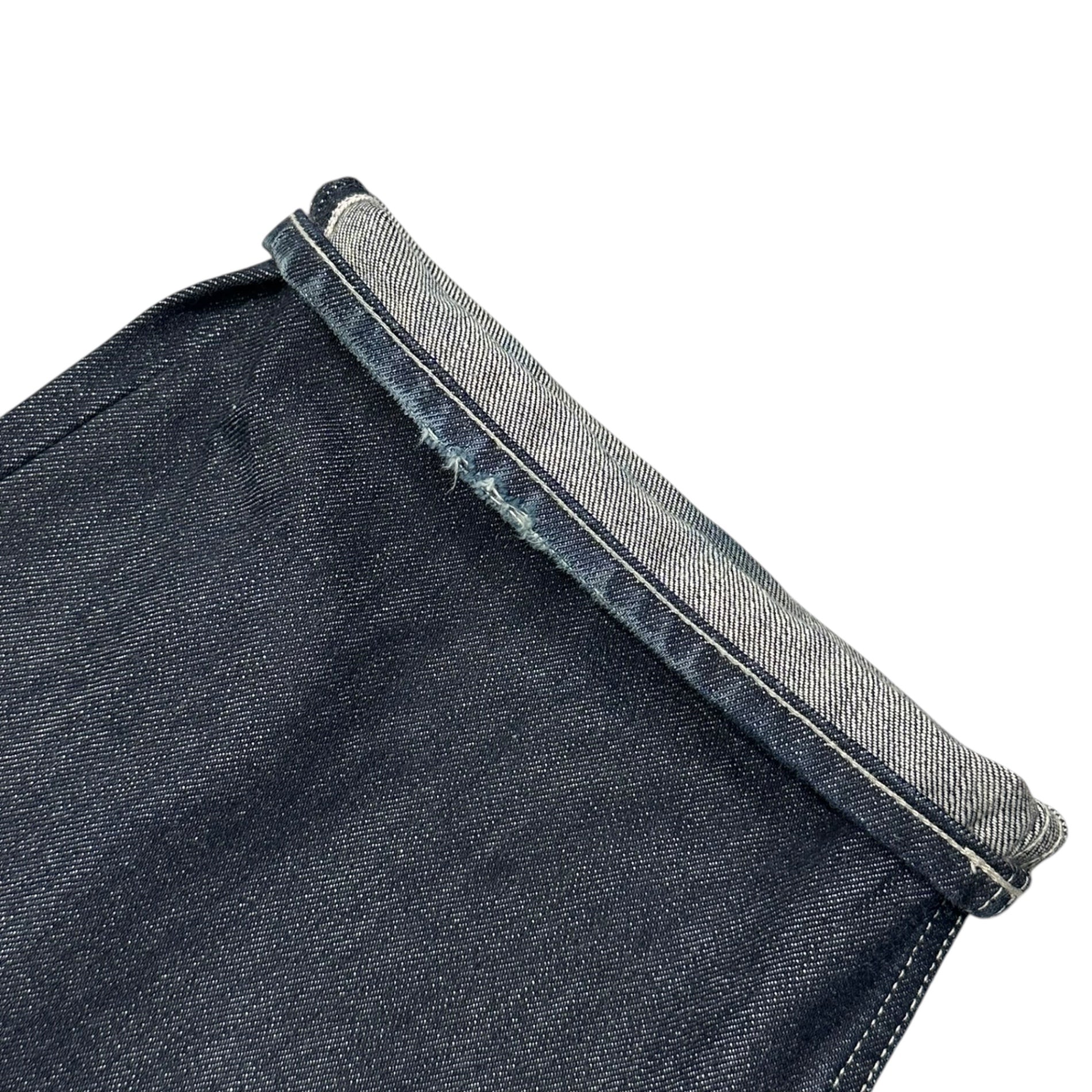 Graphpaper(グラフペーパー) 25SS Selvage Denim Two Tuck Pants -RIGID- セルビッチ デニム ツータック パンツ GU251-40188RB 1 インディゴ ワイド