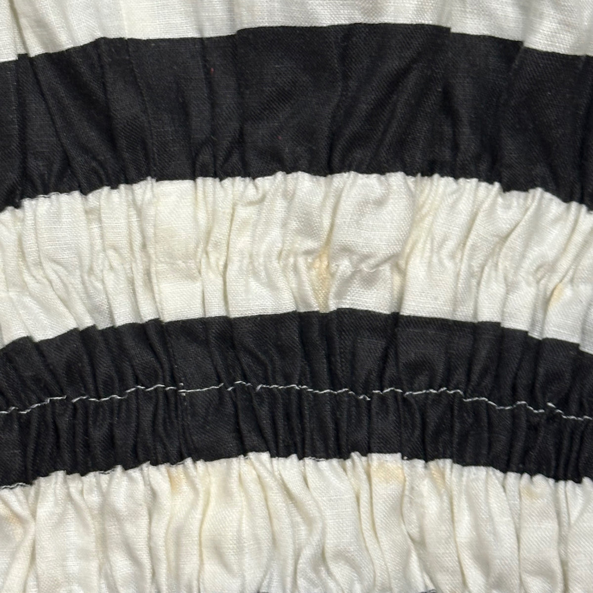 JUNYA WATANABE COMME des GARCONS(ジュンヤワタナベコムデギャルソン) Waist Belt Border Panel Easy Skirt ウエストベルト 切替 ボーダー イージー スカート JS-100600 FREE ホワイト×ブラック AD2000 00s アーカイブ