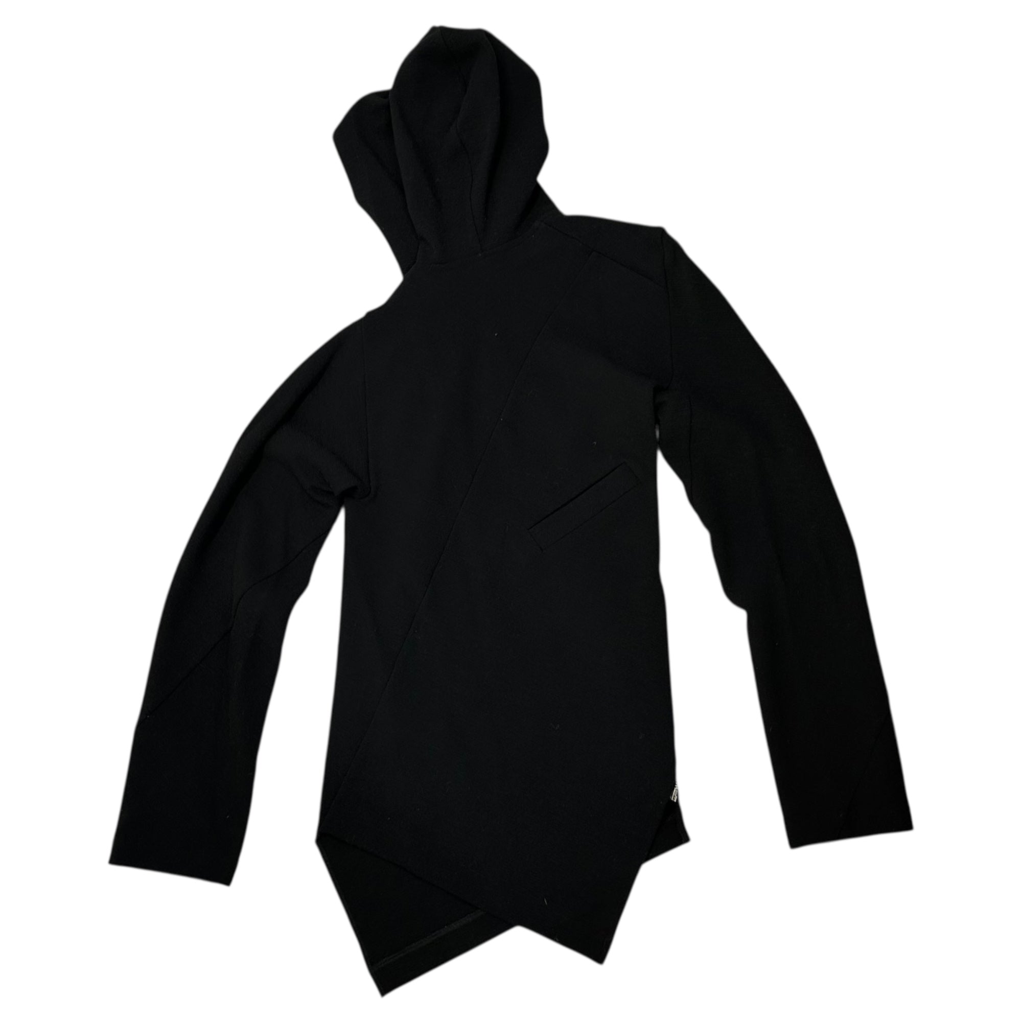COMME des GARCONS COMME des GARCONS(コムデギャルソンコムデギャルソン) 14AW Diagonal Zip Asymmetric Wool Parka 斜めジップ 変形 ウール パーカー RN-J030 M ブラック AD2014