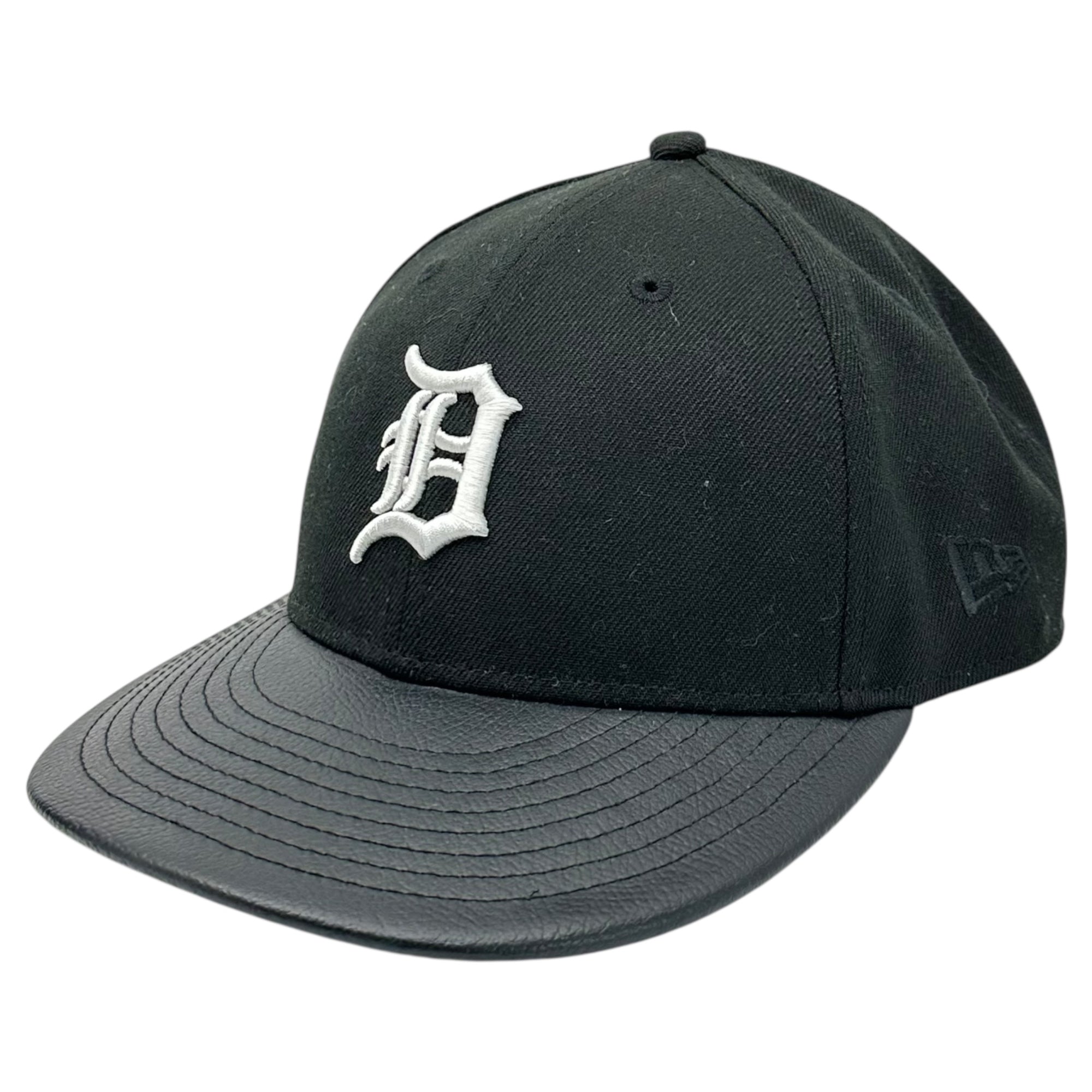 NEW ERA(ニューエラ) JOURNAL STANDARD relume 別注 LP 59FIFTY ”Detroit Tigers” エコレザー ベースボール スナップバック キャップ ブラック ジャーナルスタンダード 帽子