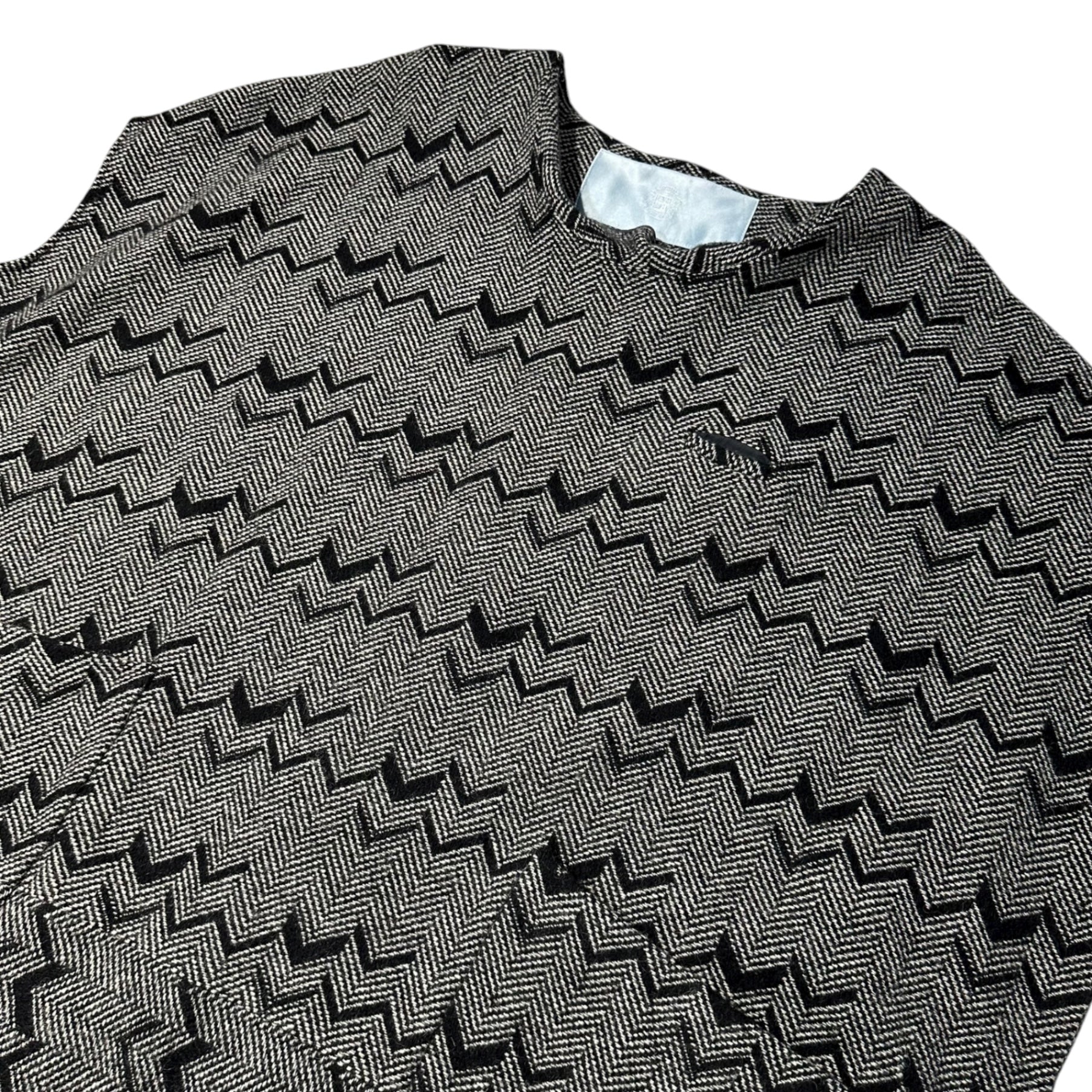 Dulcamara(ドゥルカマラ) Front Pocket Wool Sleeveless Top フロントポケット ウール ノースリーブ トップ FREE グレー×ブラック