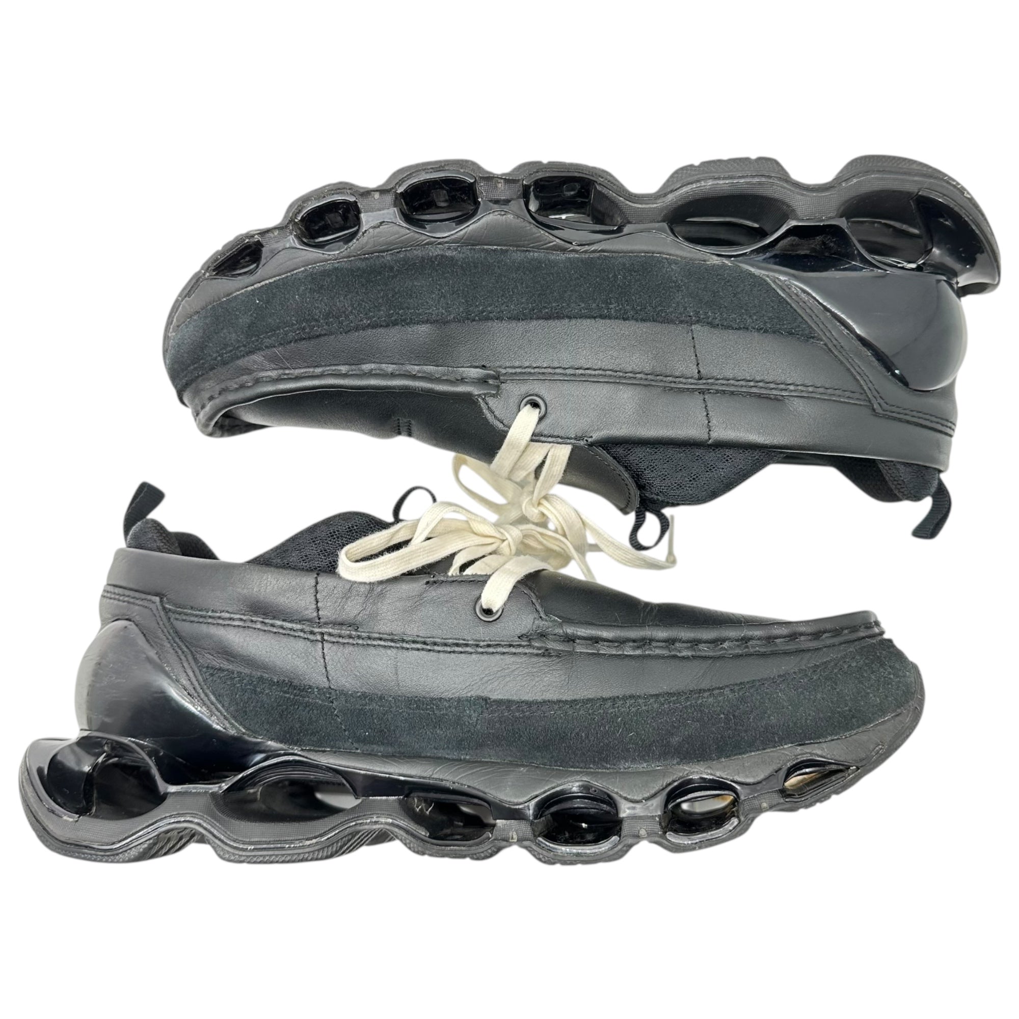 MIZUNO(ミズノ) 24SS WAVE PROPHECY MOC ウェーブ プロフェシー モック ローカット スニーカー レザー D1GD230601 27.0cm ブラック 箱付