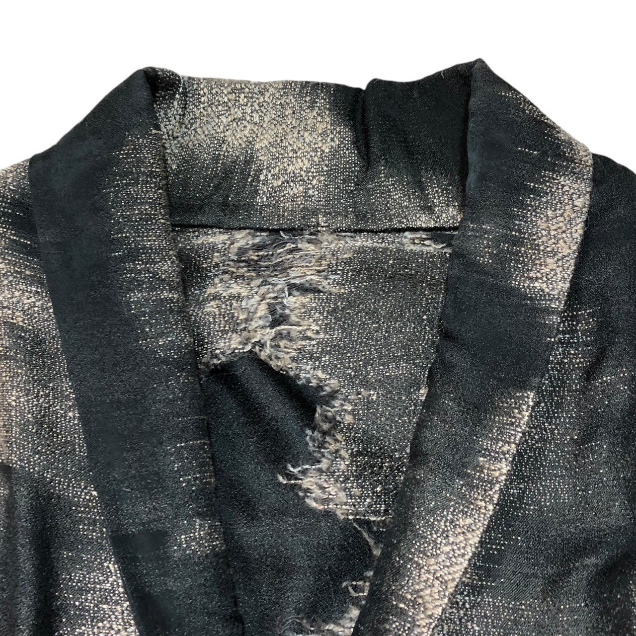 Haat ISSEY MIYAKE(ハートイッセイミヤケ) Old all-over pattern jacket オールド 総柄 ジャケット HA43FH616 2(M) ブラック×グレー