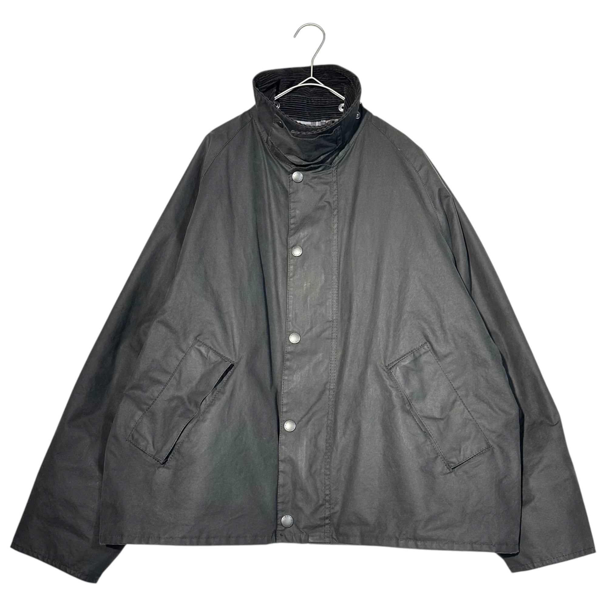Barbour(バブアー) TRANSPORT Wax Short Jacket トランスポート ワックス ショート ジャケット 222MWX1678 40(L程度) ブラック ショート丈 ブルゾン