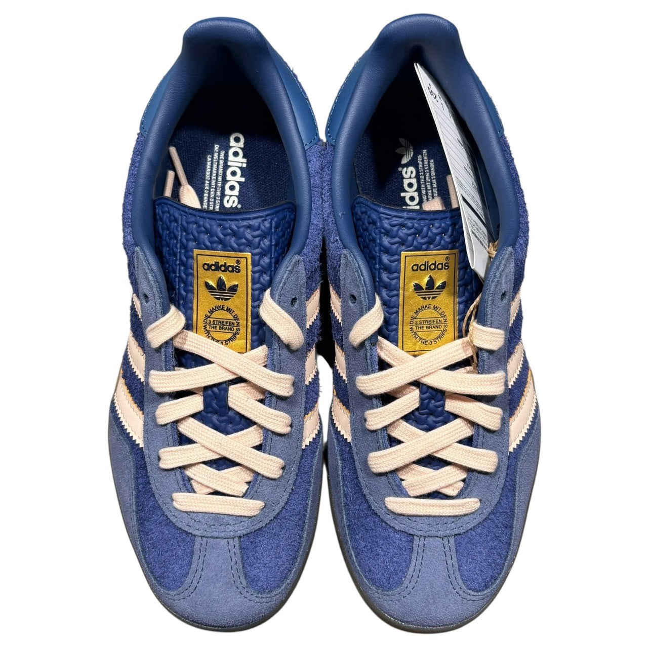 adidas(アディダス) GAZELLE INDOOR ガゼル インドア 23 JI0322 23.5cm ブルー×ピンク ローカット スニーカー