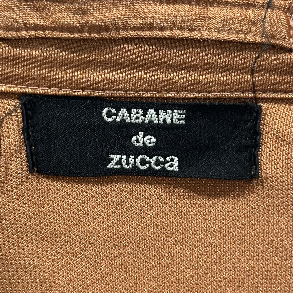CABANE de zucca(カバンドズッカ) 2002SS ”CENTRO”  Snap button shirt スナップボタン シャツ CZ22-JC520 M ブラウン 00's