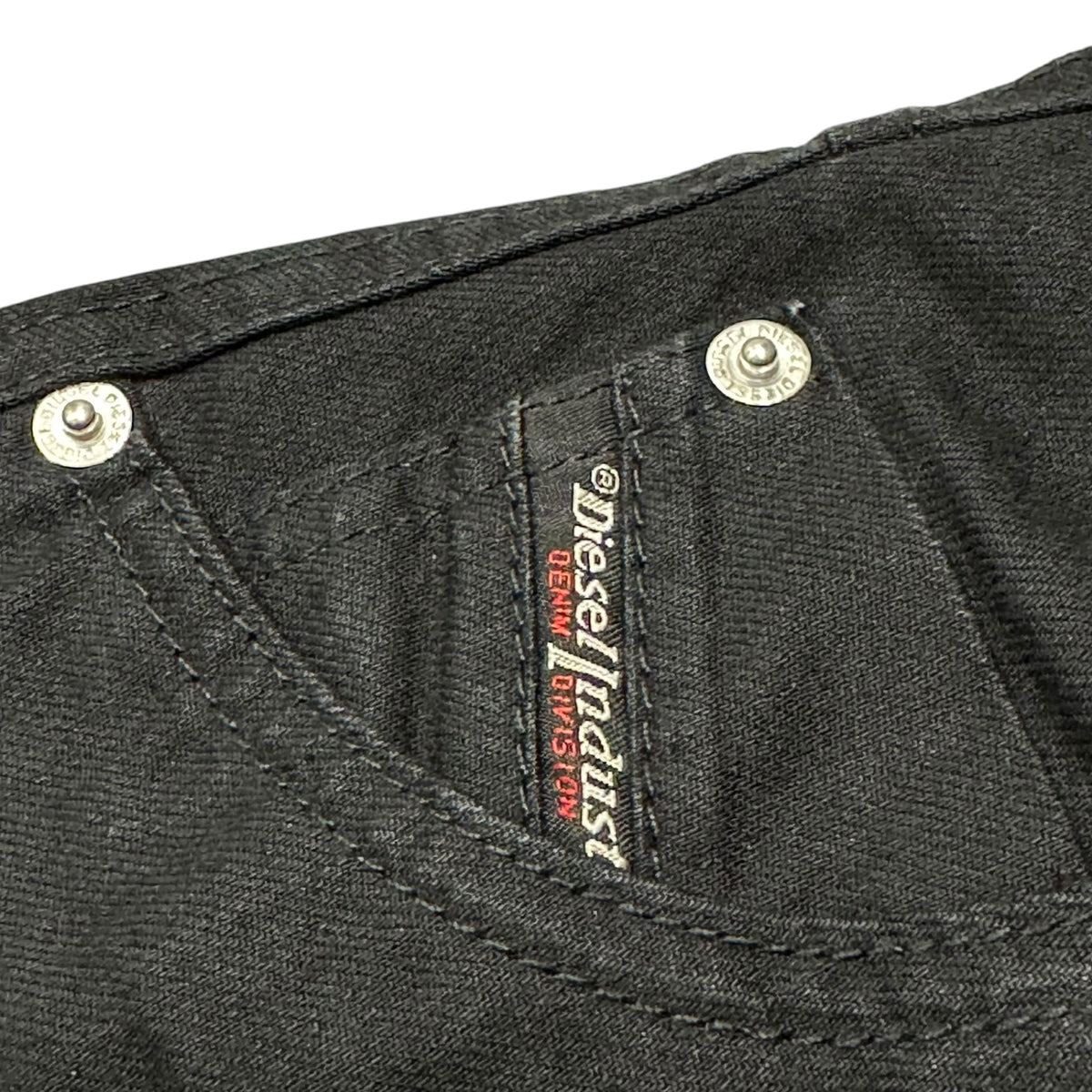 DIESEL(ディーゼル) Front-Button Cut-Off Back-Slit Skirt フロント ボタン カットオフ バック スリット スカート 00SF9D P-JORGE 0WAWK 25 ブラック