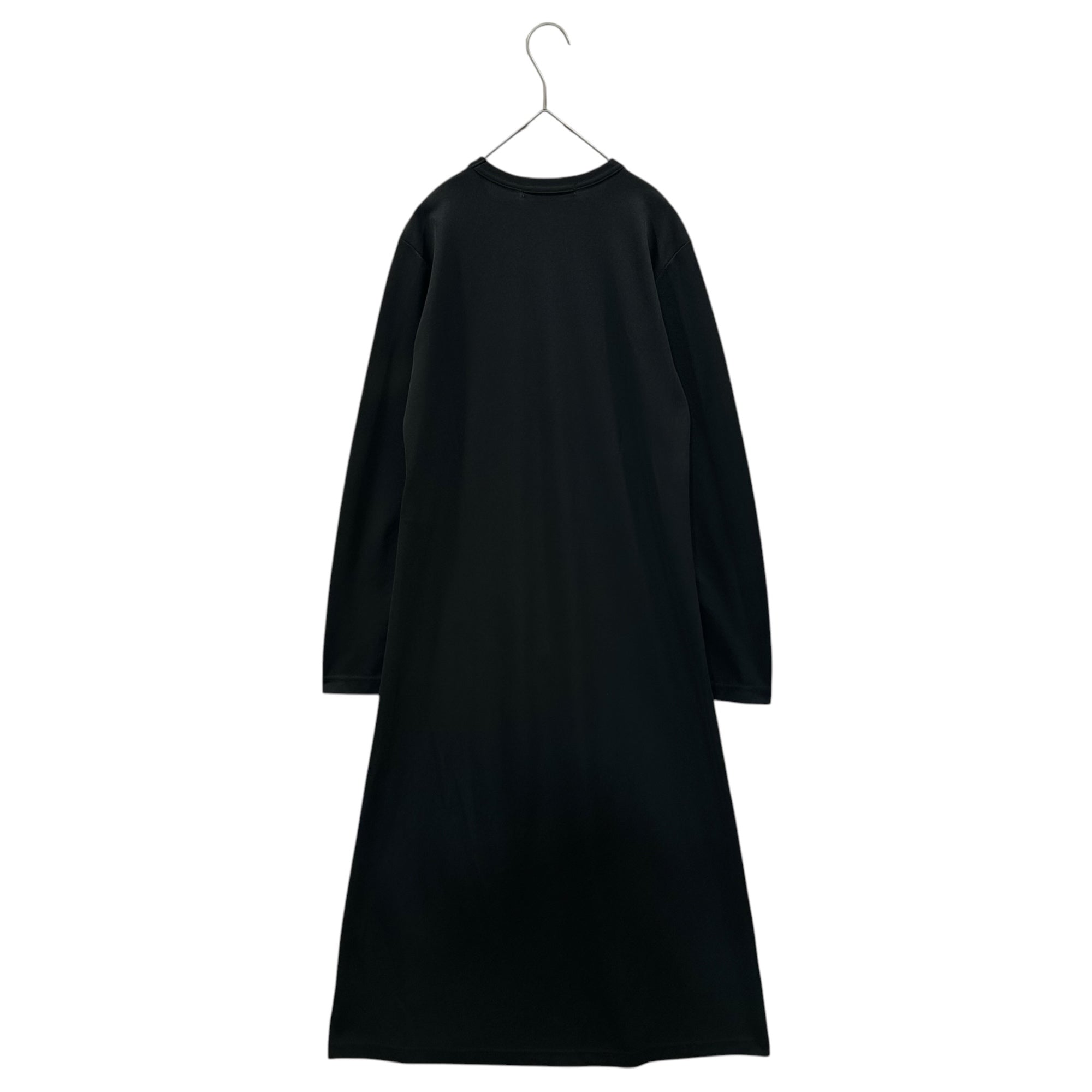 COMME des GARCONS(コムデギャルソン) Front-Print Mesh L/S Dress フロントプリント メッシュ 長袖 ワンピース S ブラック×ホワイト