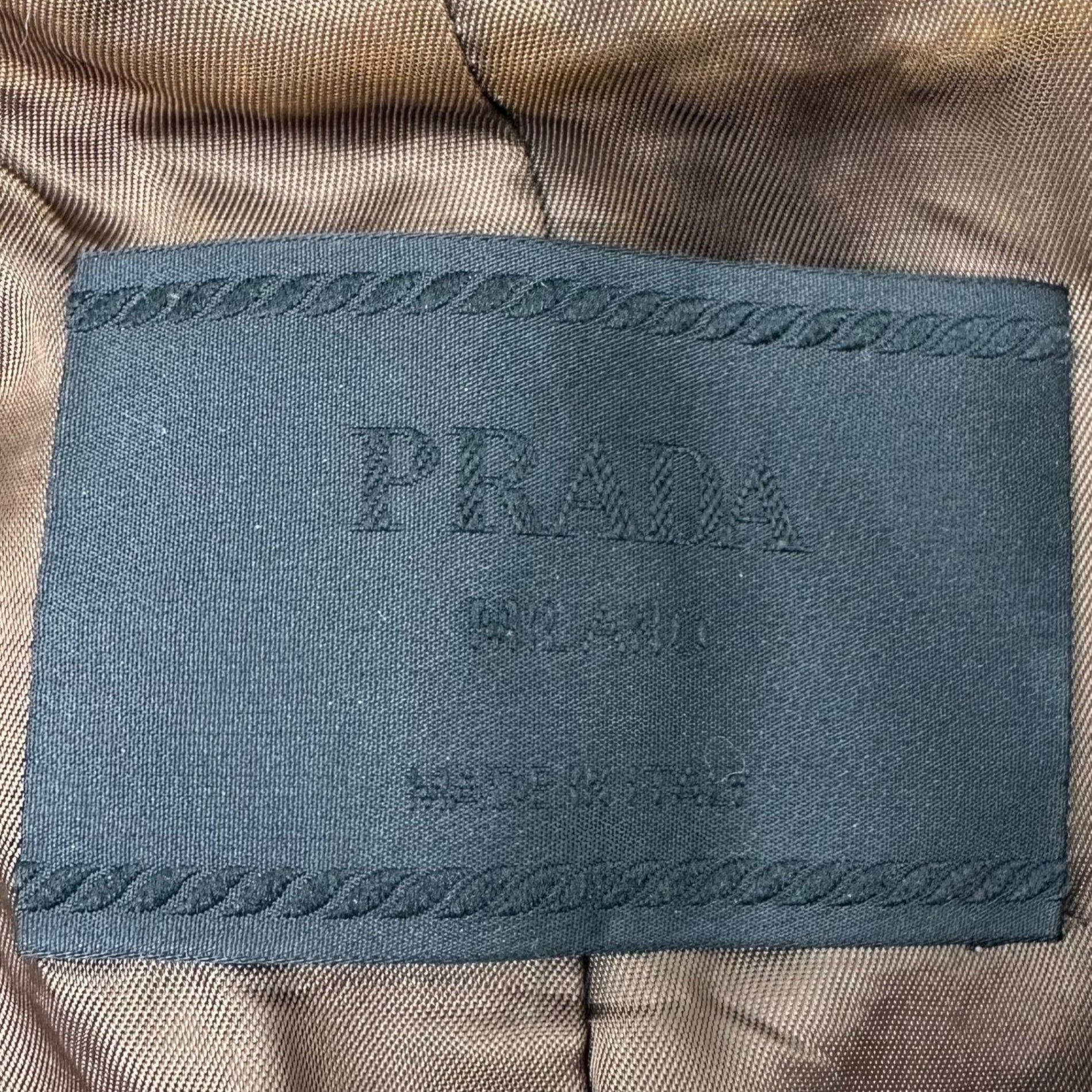 PRADA(プラダ) 2000AW Wool Tweed Stand Collar Flared Coat ウール ツイード スタンドカラー フレア コート 40(L程度) ホワイト×ブラック×ピンク 00's FW