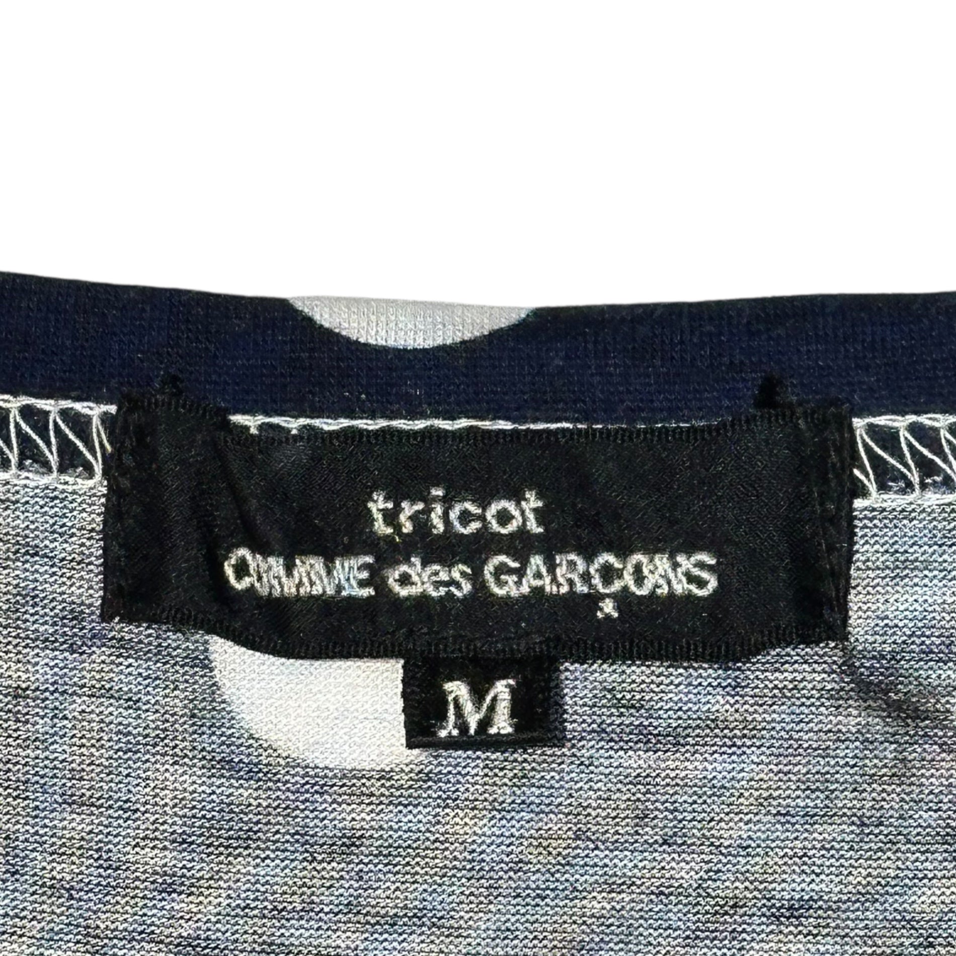 tricot COMME des GARCONS(トリココムデギャルソン) 11SS Orange Dot Long-Sleeve T-Shirt オレンジ ドット 長袖 Tシャツ TG-T011 M ネイビー AD2010 みかん