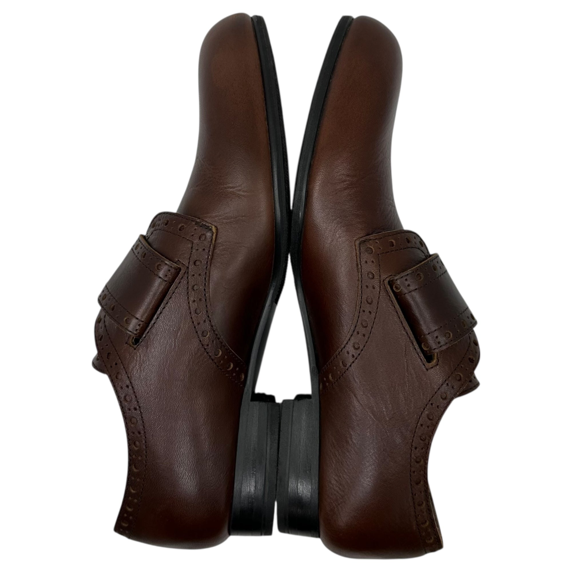 tricot COMME des GARCONS(トリココムデギャルソン) 1-Snap Medallion Leather Shoes 1スナップ メダリオン レザー シューズ TB-K105 24cm ブラウン 革靴