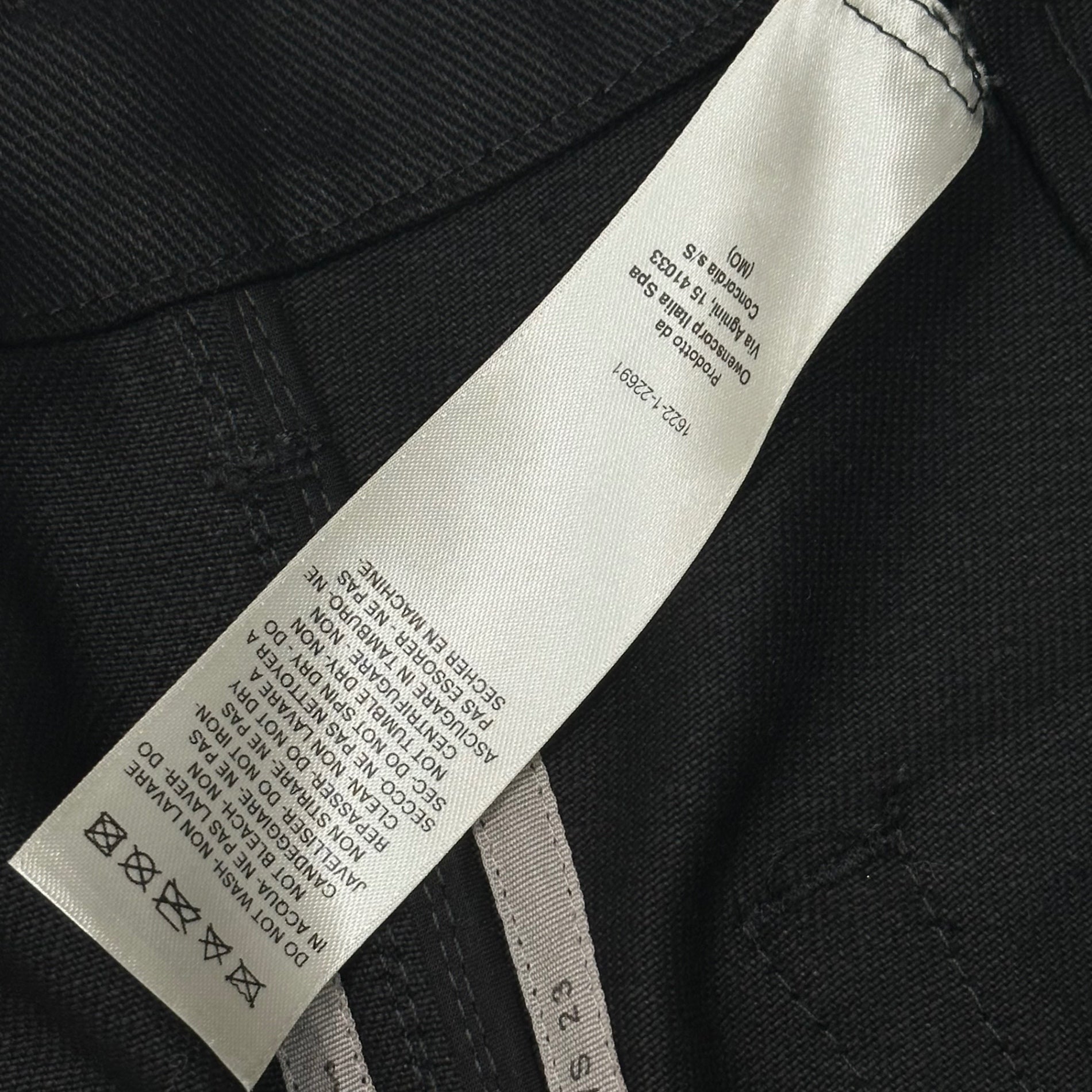 Rick Owens(リックオウエンス) 23SS Denim Slivered Bootcut in Black - SVRN デニム スリヴァード ブーツカット フレア パンツ RR01C4301-COMBO2 32 ブラック