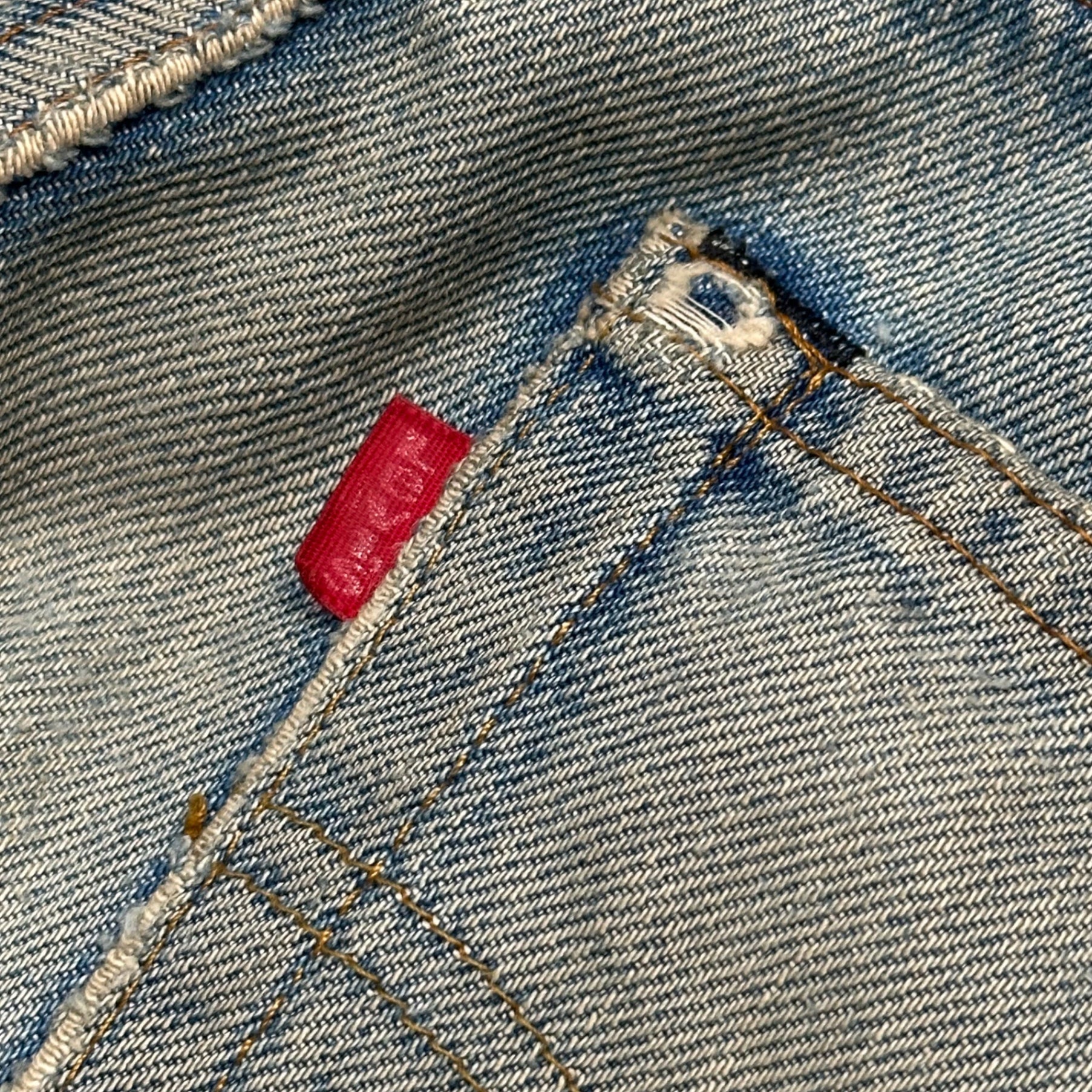 Levi's(リーバイス) 1980's 501 Redline Vintage Denim pants 赤耳 ヴィンテージ デニム パンツ 表記消(実寸約W30) インディゴ 80年代 ヴィンテージ セルビッチ ボタン裏524