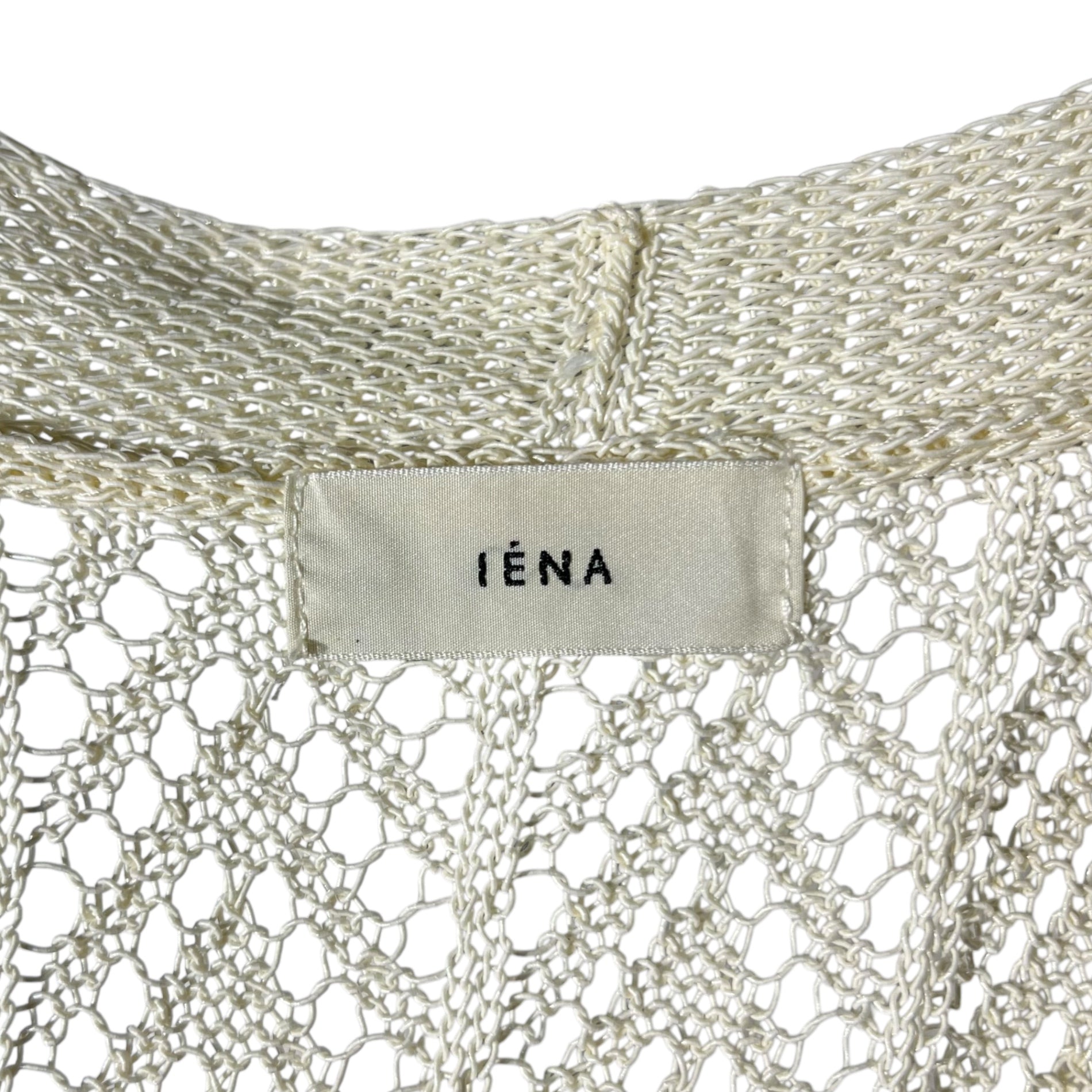 IENA(イエナ) 24SS patterned fringe vest 柄編み フリンジ ベスト 24080900318010 FREE アイボリー