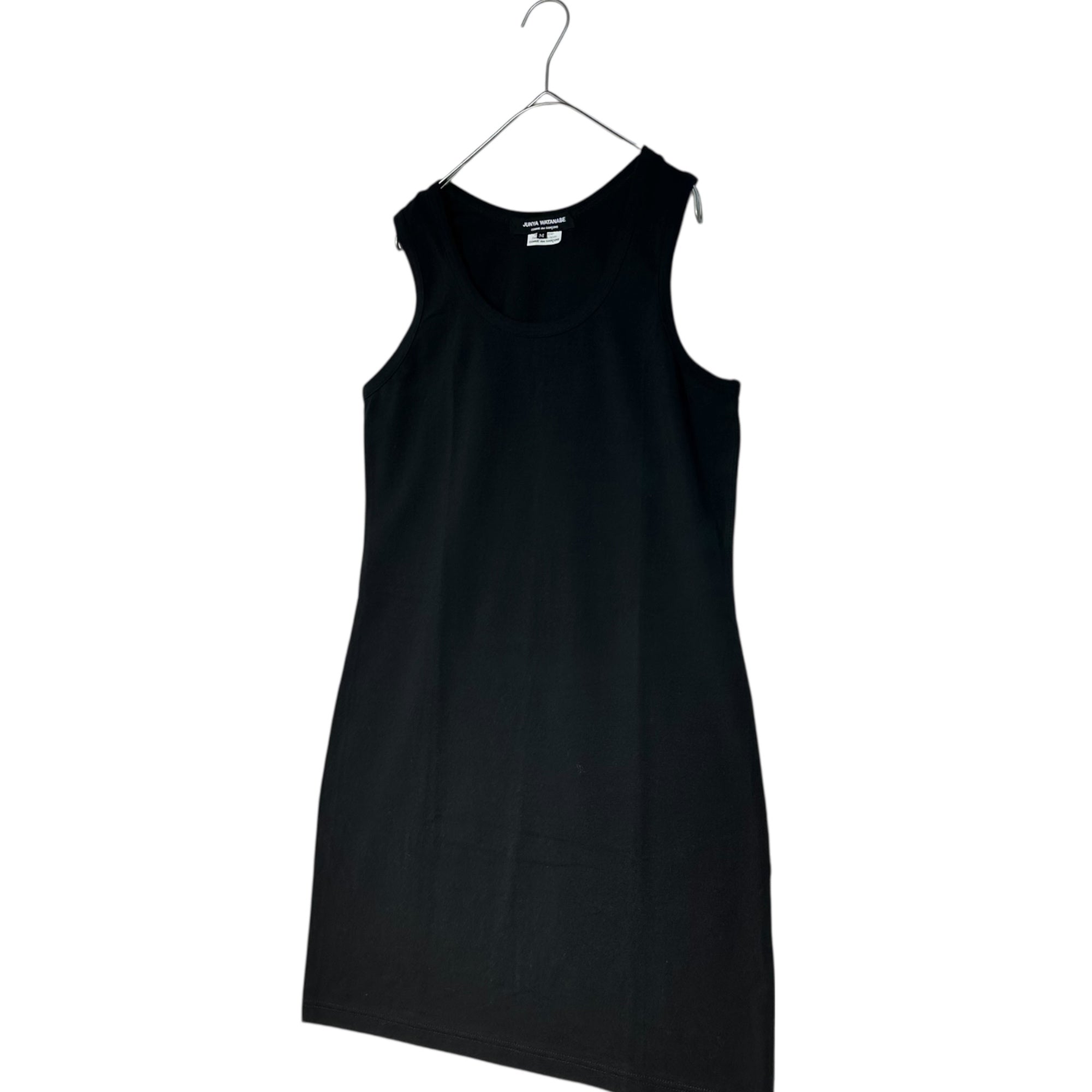 COMME des GARCONS JUNYA WATANABE(コムデギャルソンジュンヤワタナベ) 13SS Long silhouette sleeveless mini dress ロング シルエット ノースリーブ ミニ ワンピース JK-T031 M ブラック AD2012