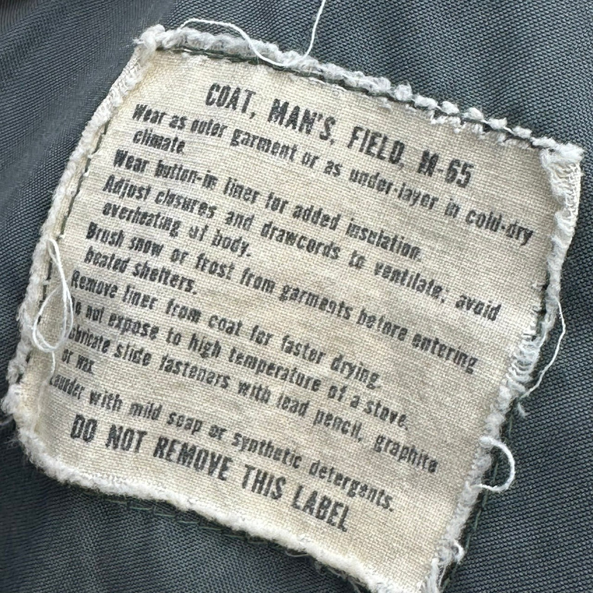 US ARMY(アメリカ軍) 1968's M-65 COAT, COLD WEATHER, FIELDフィールドジャケット 2ndモデル 8405-782-2936 REGULAR SMALL オリーブ 60年代 60's ヴィンテージ ミリタリー ワッペン