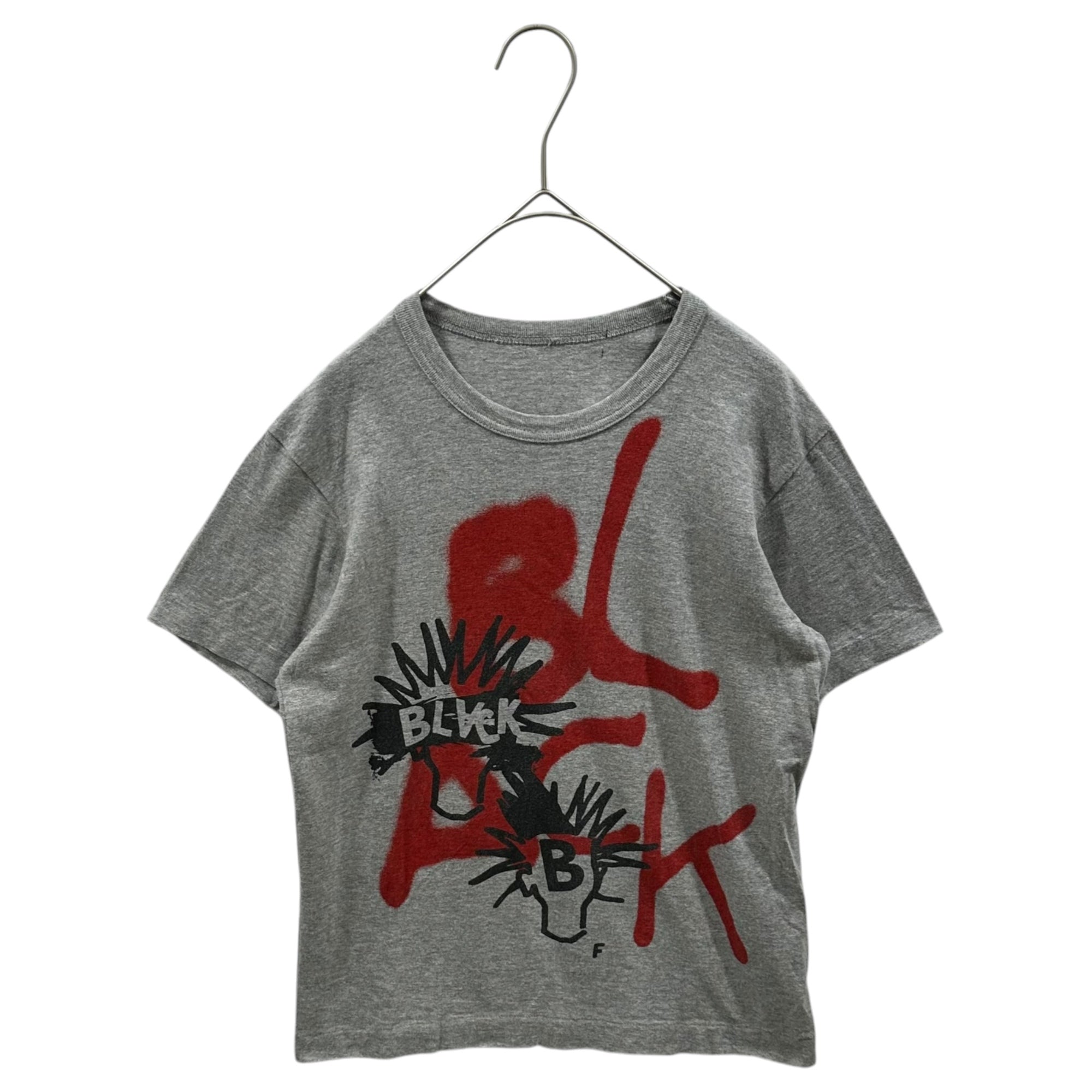 BLACK COMME des GARCONS(ブラックコムデギャルソン) 2016SS Spray-Painted T-Shirt スプレーアート プリント Tシャツ 1Q-T003 XS グレー×レッド×ブラック AD2015