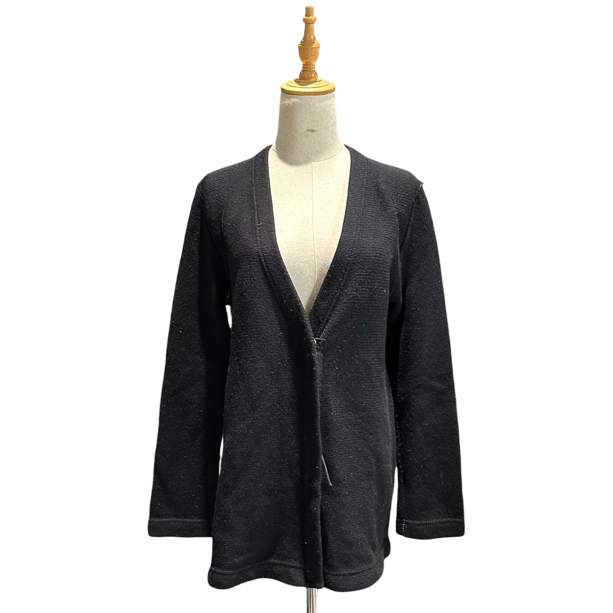 Maison Martin Margiela(メゾン マルタンマルジェラ) 90's ⑥ By Miss Deanna Zip Knit Cardigan ミスディアナ ジップ ニット カーディガン S LONG ブラック 90年代 本人期 アーカイブ 1997~1999年 6