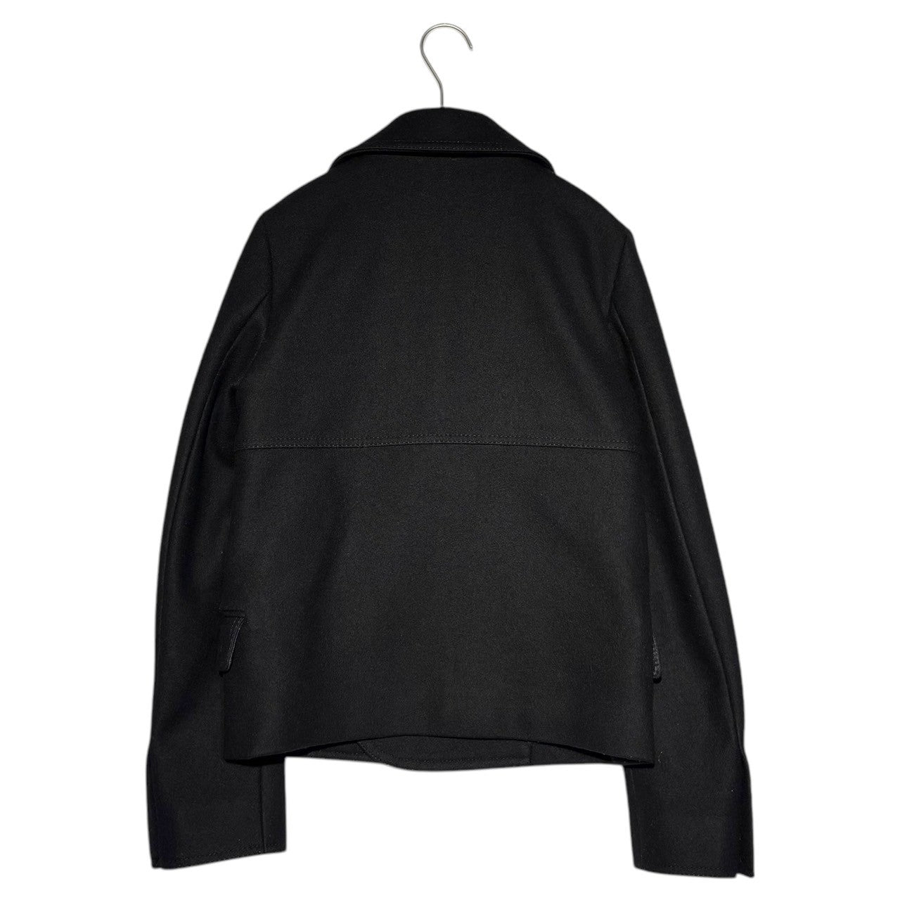 Dior HOMME(ディオールオム) 06AW Short-length melton double chester coat  ショート レングス メルトン ダブル チェスター コート  6HH1048405 44(S) ブラック These Grey Days期 エディ・スリマン期