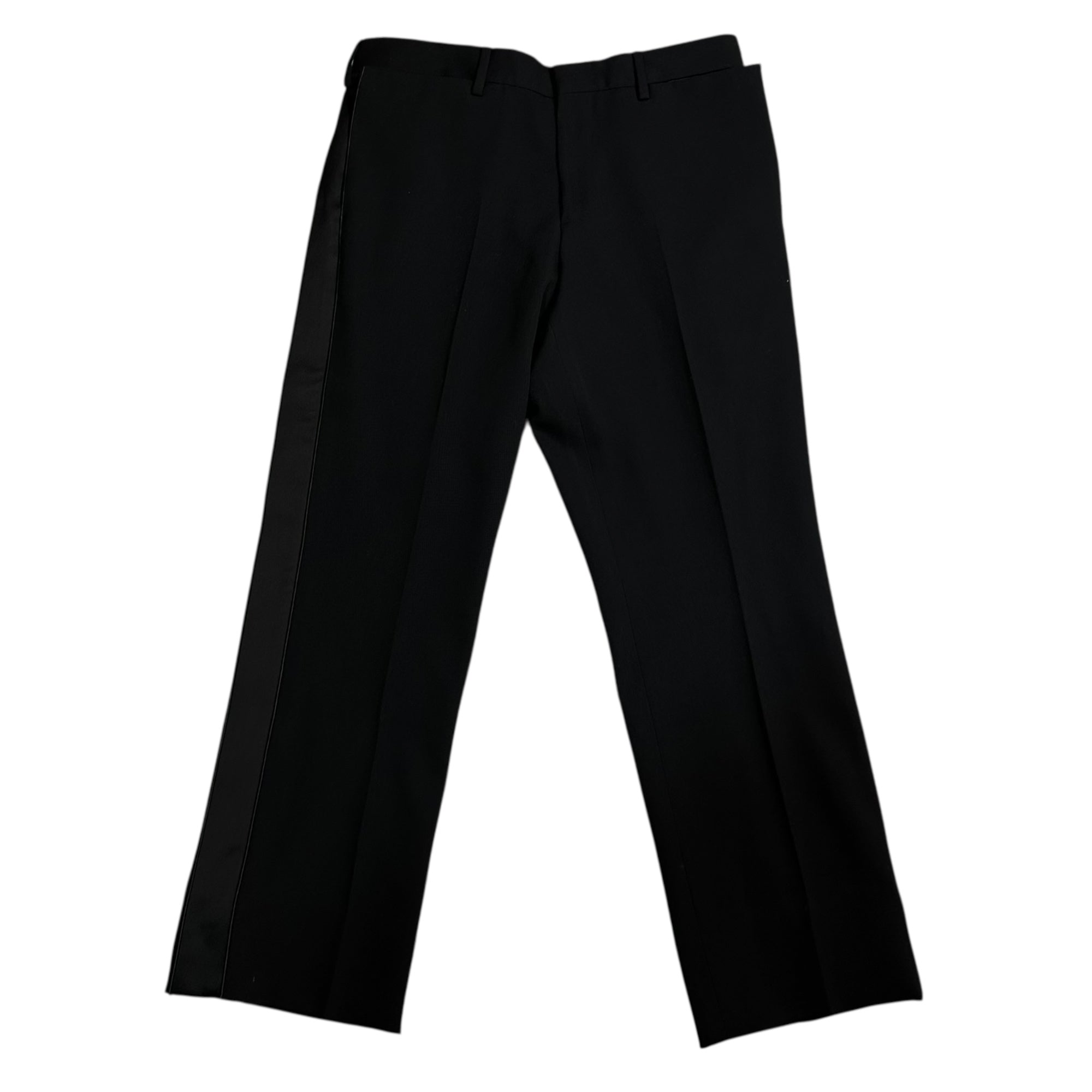 BURBERRY(バーバリー) Sideline Slim Type Woolen Slacks サイドライン スリム タイプ ウール スラックス 4565292/70E 48(M~L程度) ブラック
