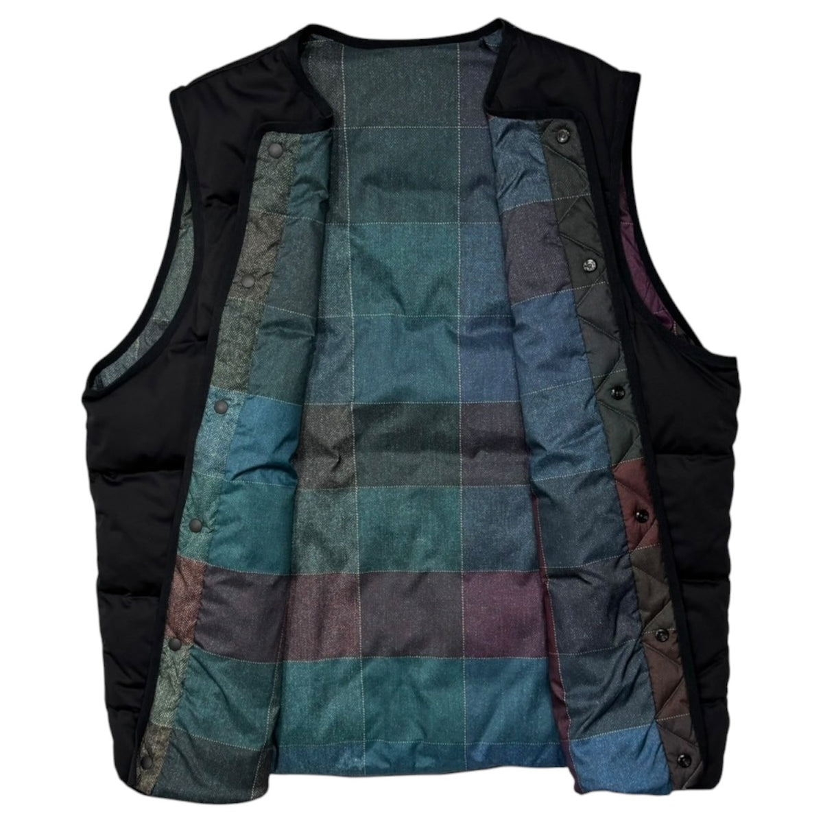 White Mountaineering×TAION(ホワイトマウンテニアリング×タイオン) 2025AW REVERSIBLE DOWN VEST リバーシブル ダウン ベスト WM2573216 2 ブラック