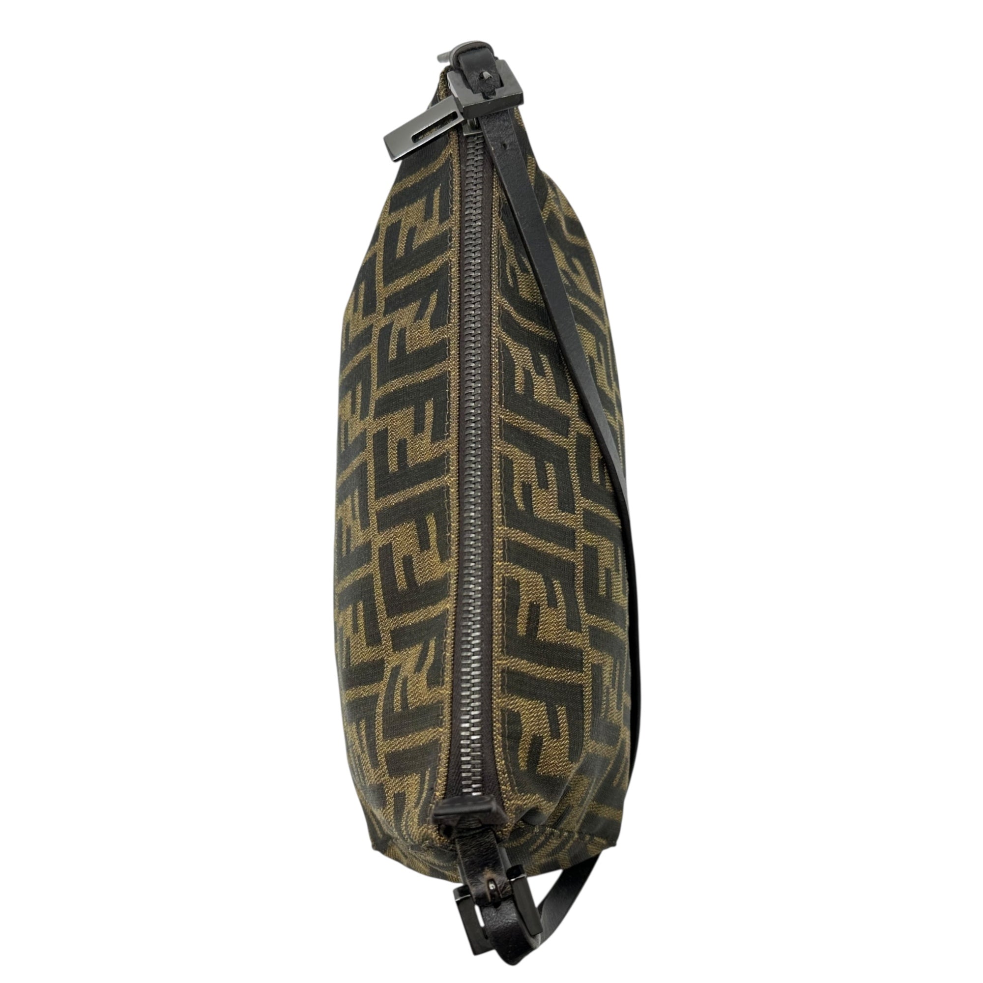 FENDI(フェンディ) Old Zucca Pattern Accessory Pouch オールド ズッカ柄 アクセサリー ポーチ ブラウン ワン ショルダー バッグ 肩掛け