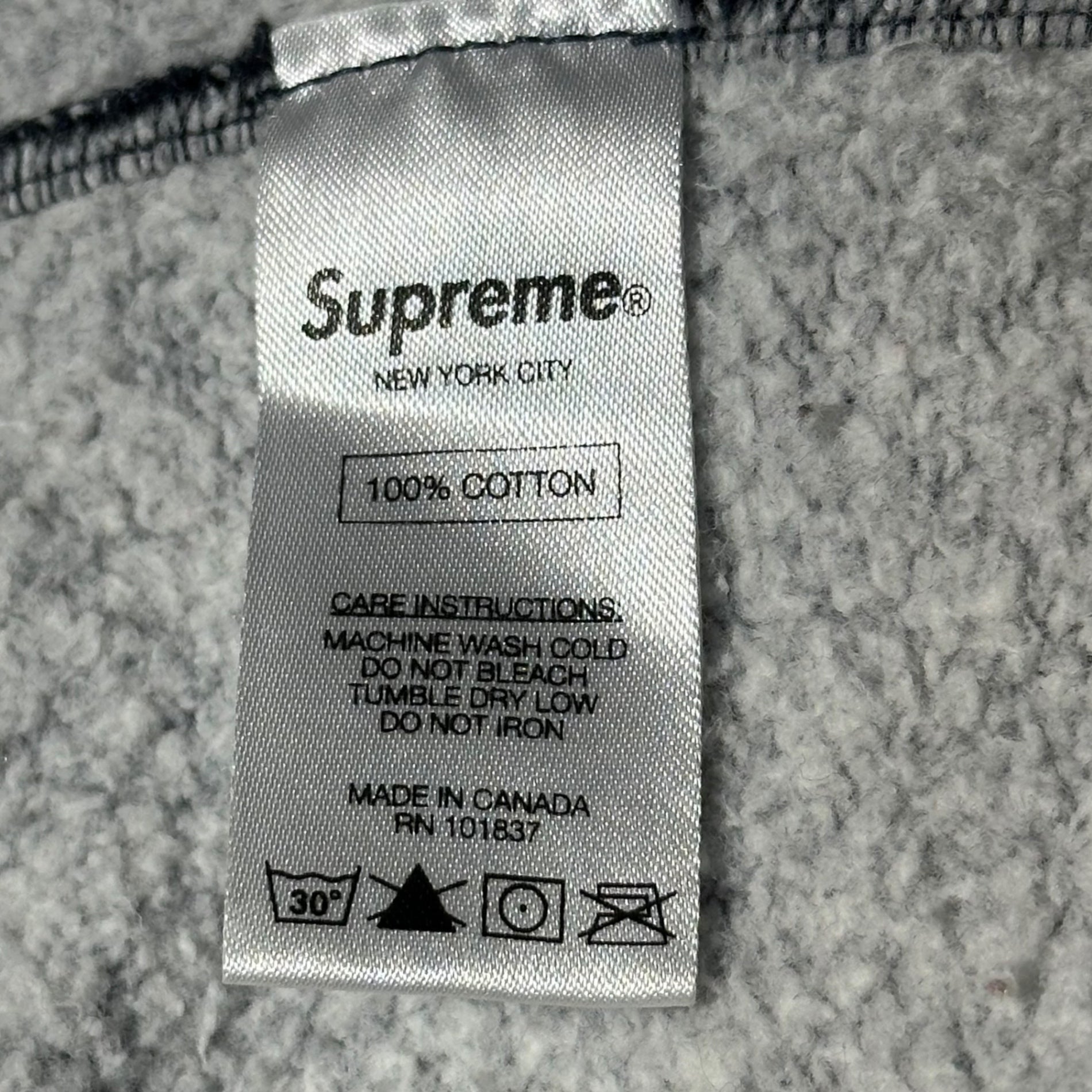 SUPREME(シュプリーム) 13AW Heather Crewneck ロゴ 刺繍 クルーネック スウェット M ネイビー 13FW