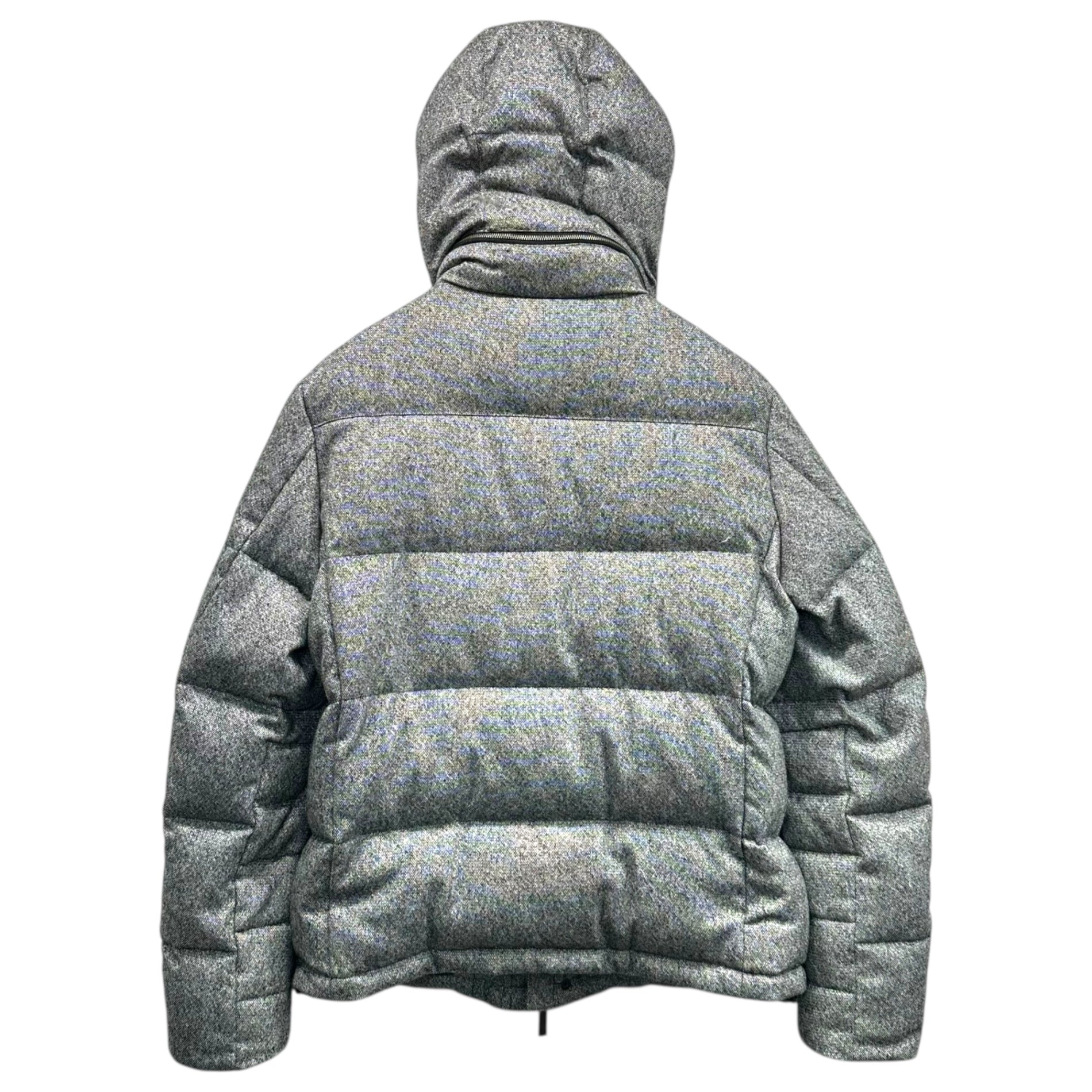 ck Calvin Klein(シーケーカルバンクライン) Tweed Hooded Down Jacket ツイード フーデッド ダウン ジャケット 381-5.CCC.CB.NW.0600 M グレー