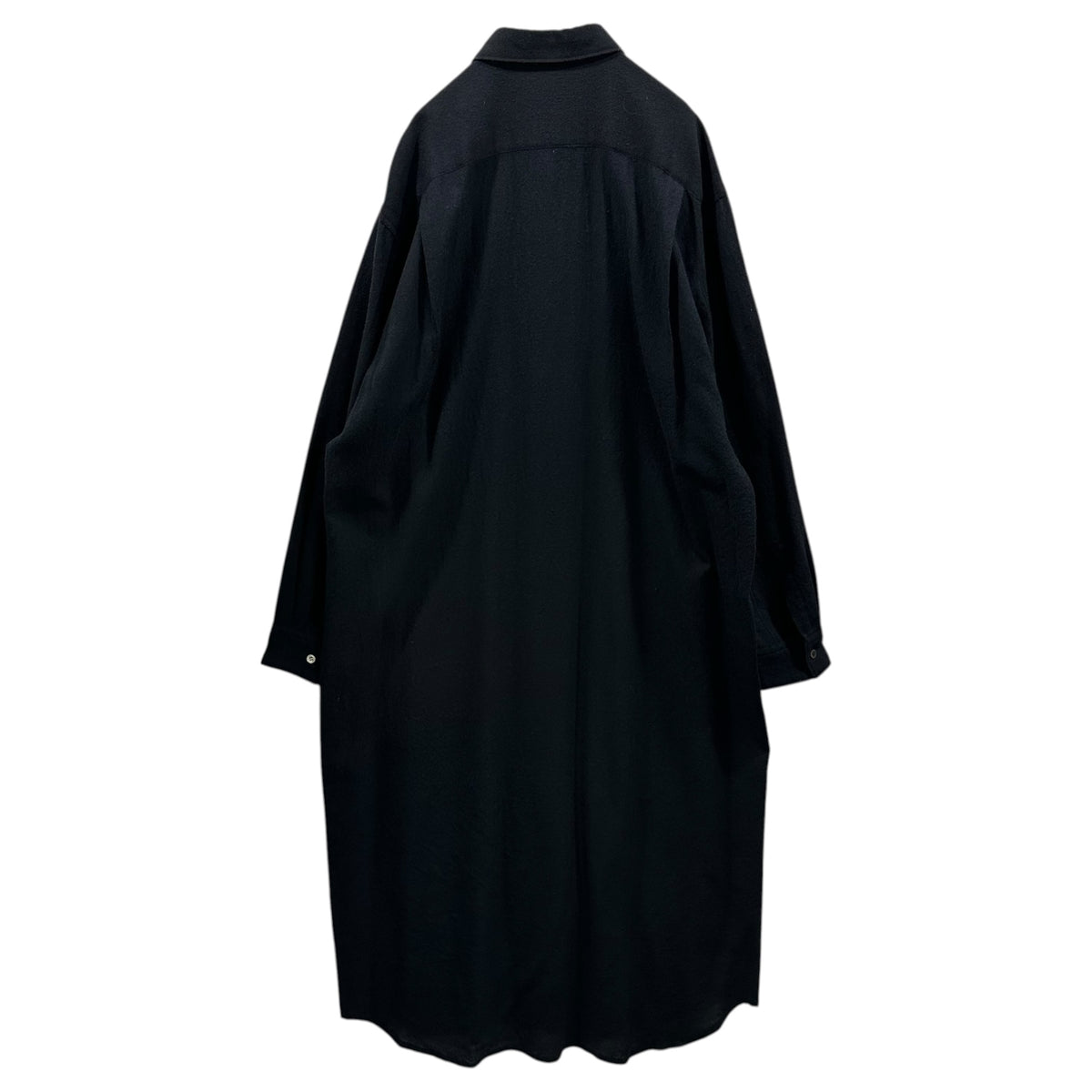 COMME des GARCONS(コムデギャルソン) 1994AW Wool Long Shirt Dress ウール ロング シャツ ワンピース GO-04002 M ダークネイビー AD1994 薄手 90's 90年代