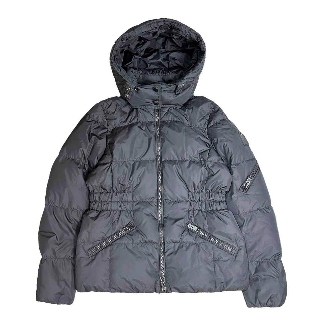 COACH(コーチ) Sheep Mouton Trim Nylon Down Jacket シープ ムートン トリム ナイロン ダウン ジャケット F86126 S ブラック