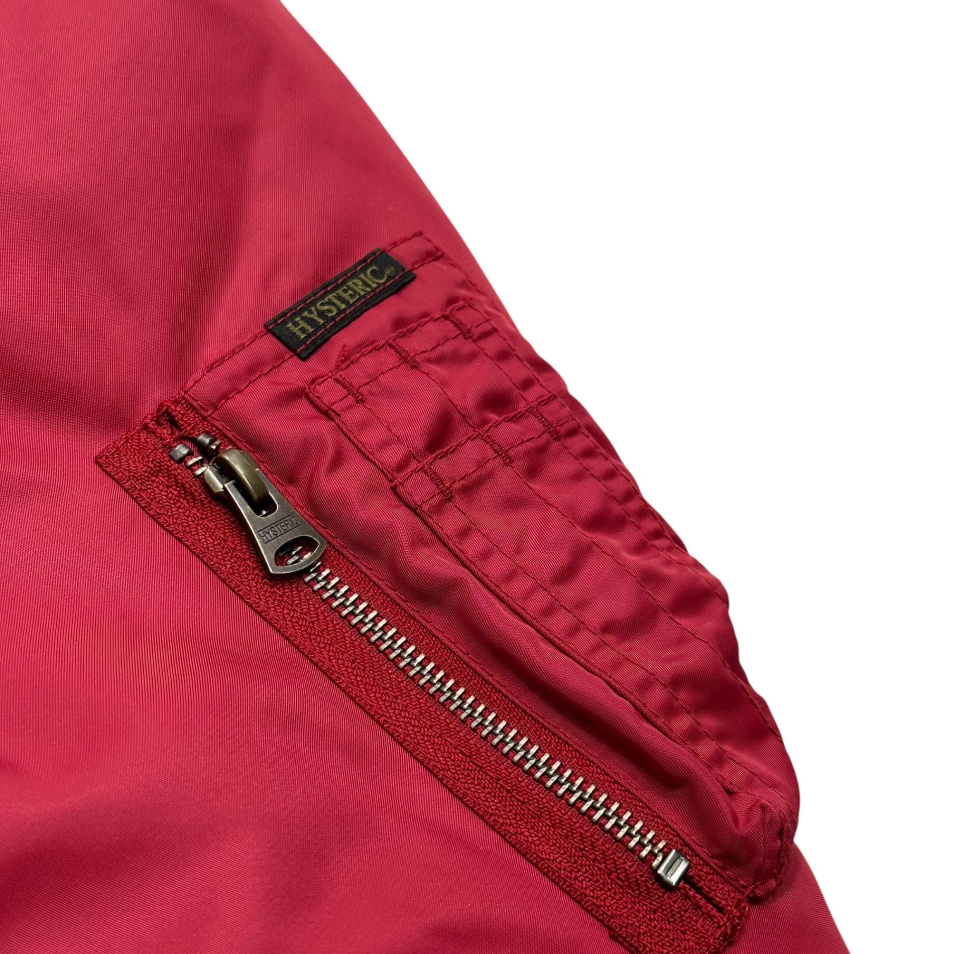 HYSTERIC GLAMOUR(ヒステリックグラマー) Women's Pirate MA-1 Jacket ウーマン パイレーツ ボンバー ジャケット 02223AB02 M レッド