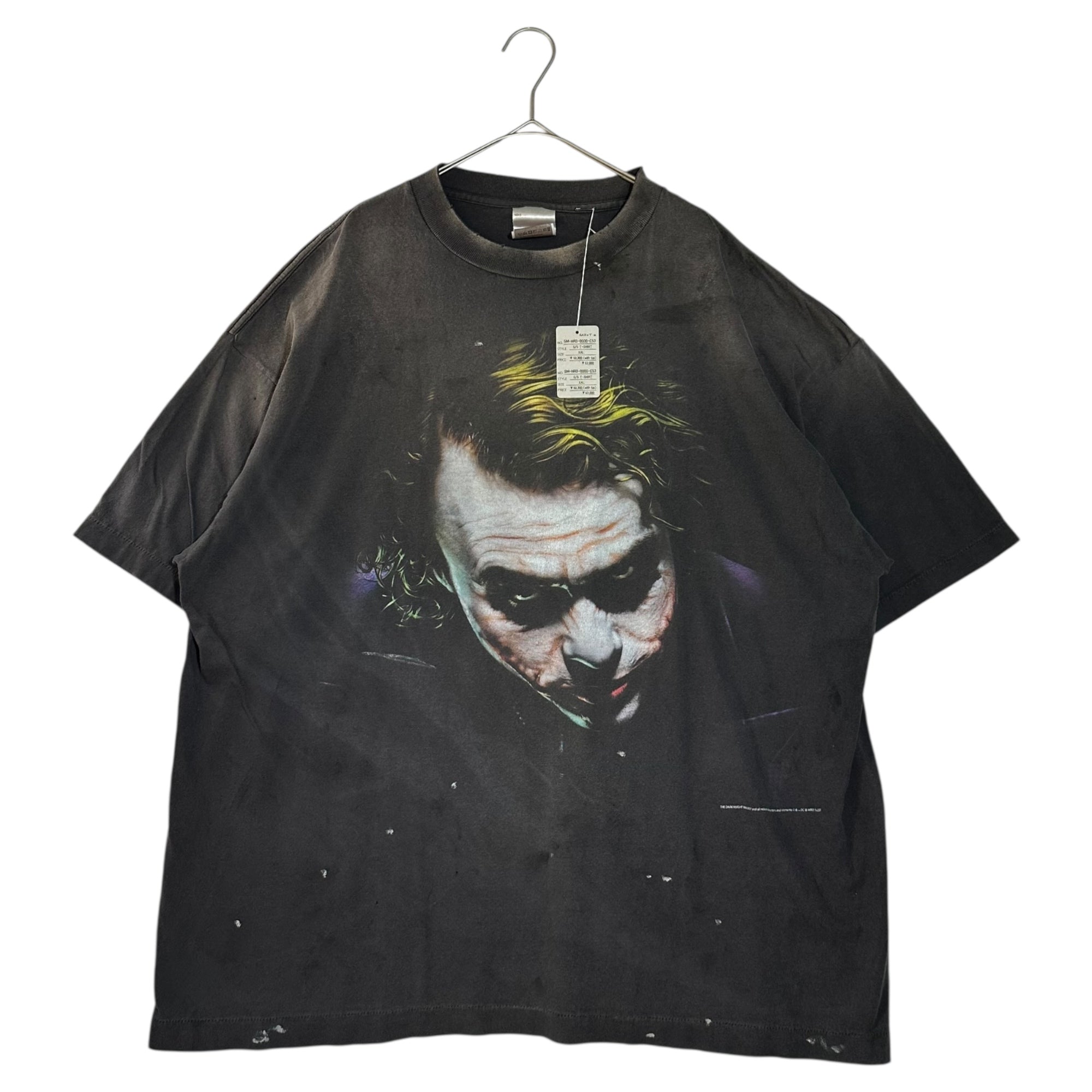 SAINT MICHAEL(セントマイケル) 25SS × THE DARK KNIGHT BTM_SS TEE JOKER ジョーカー Tシャツ SM-HR3-0000-C53 XXL ブラック