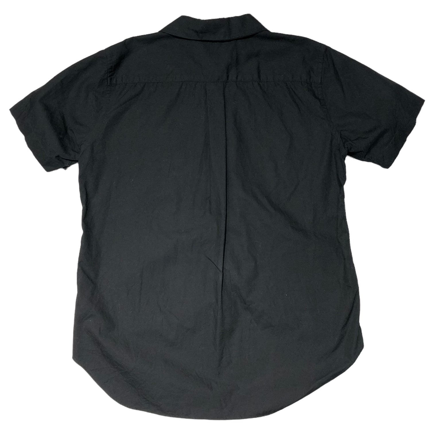 BLACK COMME des GARCONS(ブラックコムデギャルソン) 17SS round collar S/S shirt 丸襟半袖シャツ 1S-B018 XS ブラック ブラウス AD2016