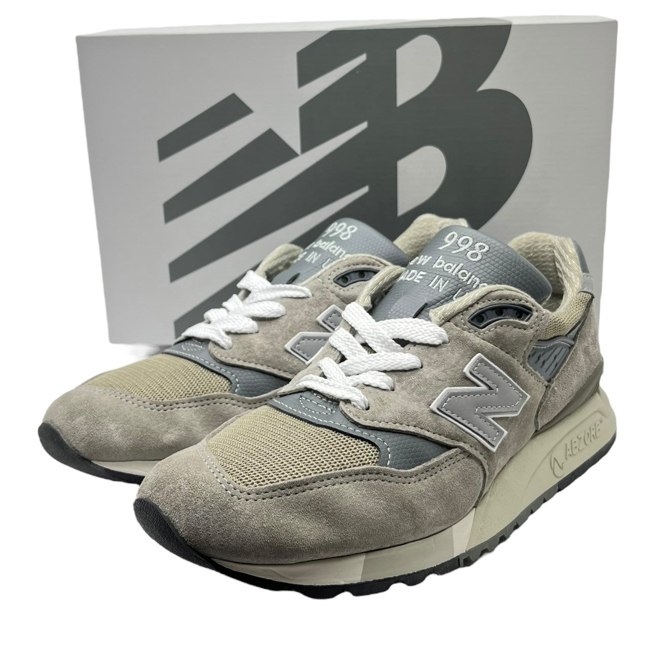 NEW BALANCE(ニューバランス) Made in USA 998 GR "Gray" ローカット スニーカー U998GR 26cm グレー 箱付