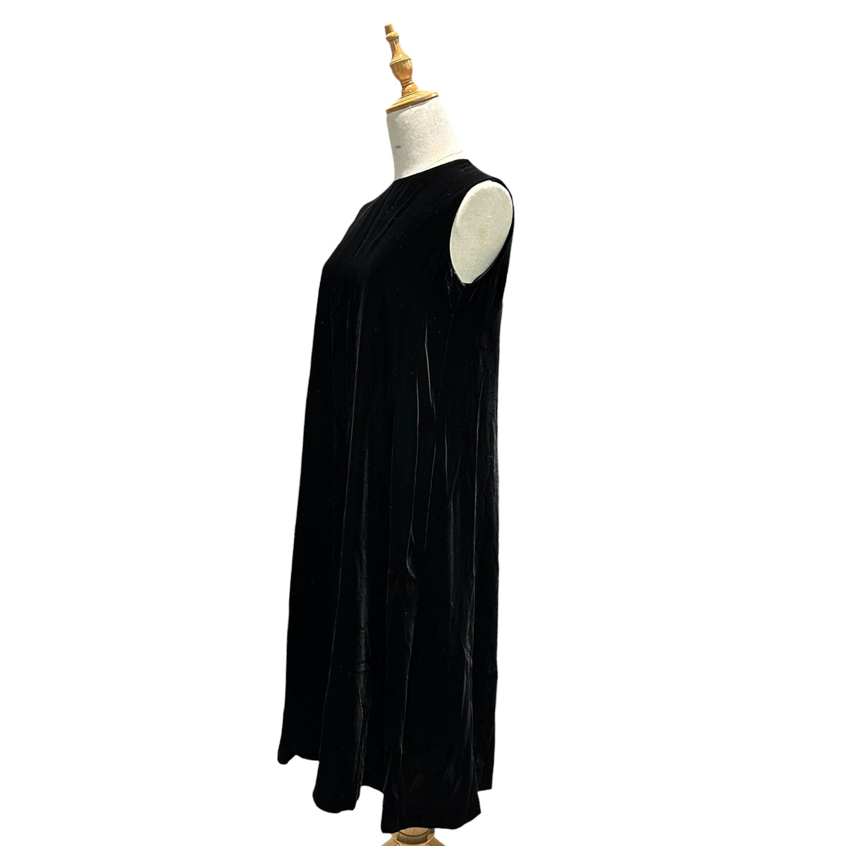 COMME des GARCONS(コムデギャルソン) 2008AW Sleeveless Velour Dress ベロア ノースリーブ ワンピース GB-O043 S ブラック AD2008 00s アーカイブ