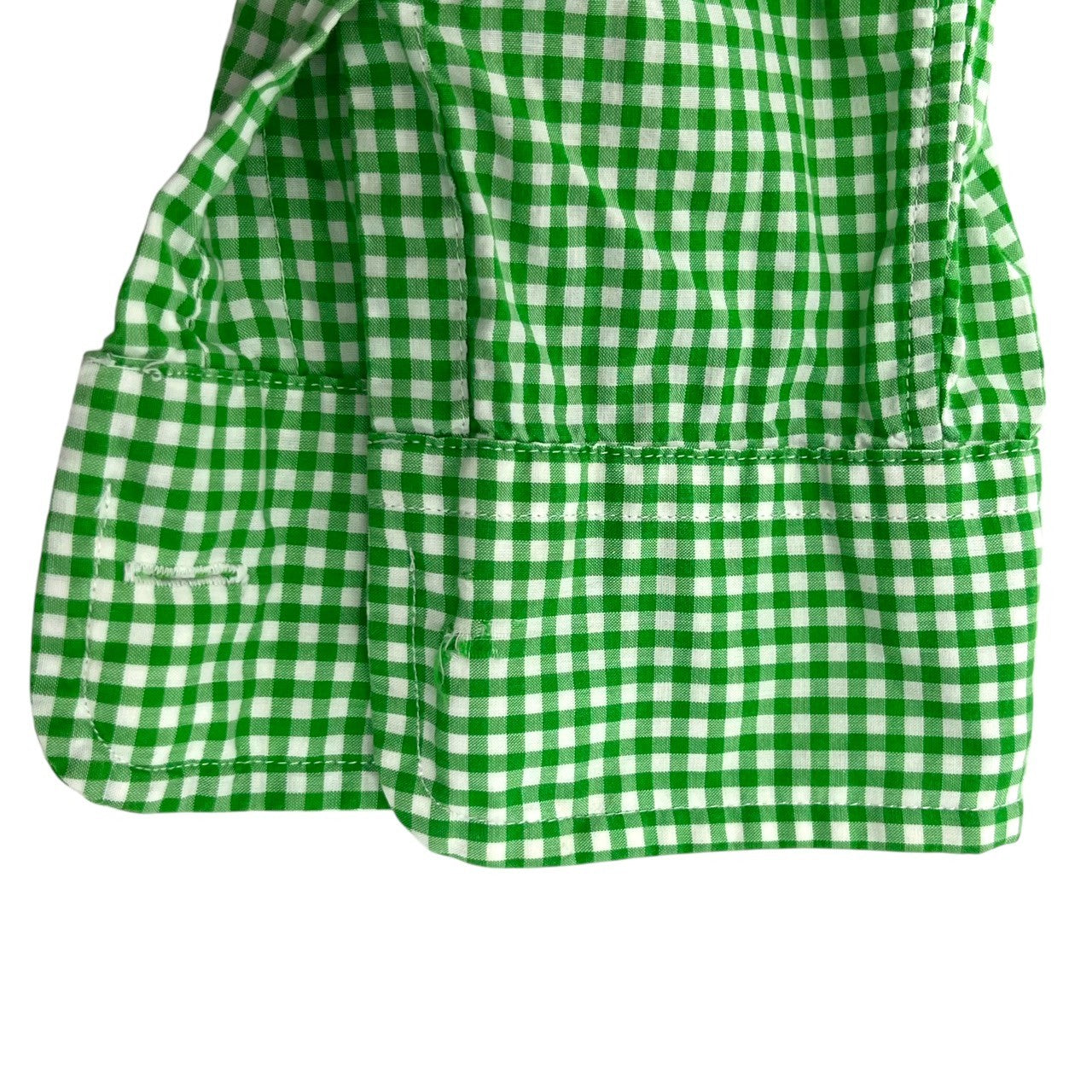 POLO RALPH LAUREN(ポロラルフローレン) Ｇingham check BD shirt ギンガム チェック ボタン ダウン シャツ S グリーン×ホワイト