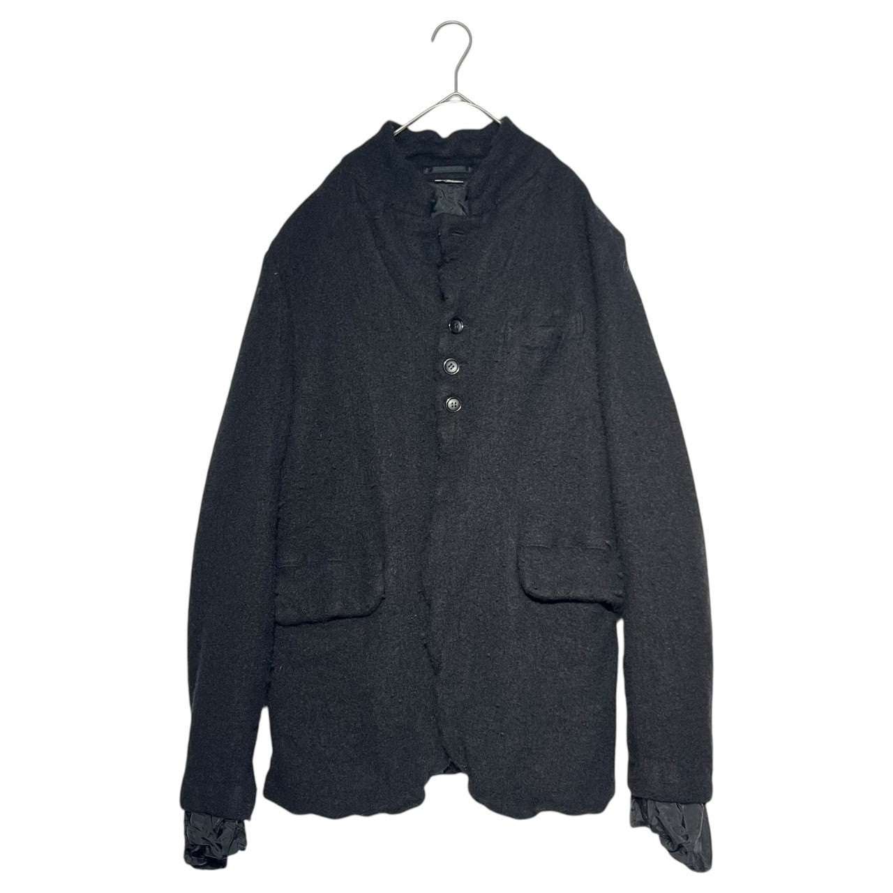 COMME des GARCONS HOMME PLUS(コムデギャルソンオムプリュス) 22AW Wool crimp tailored jacket ウール縮絨 テーラード ジャケット PJ-J047 M ブラック AD2022 nomad期