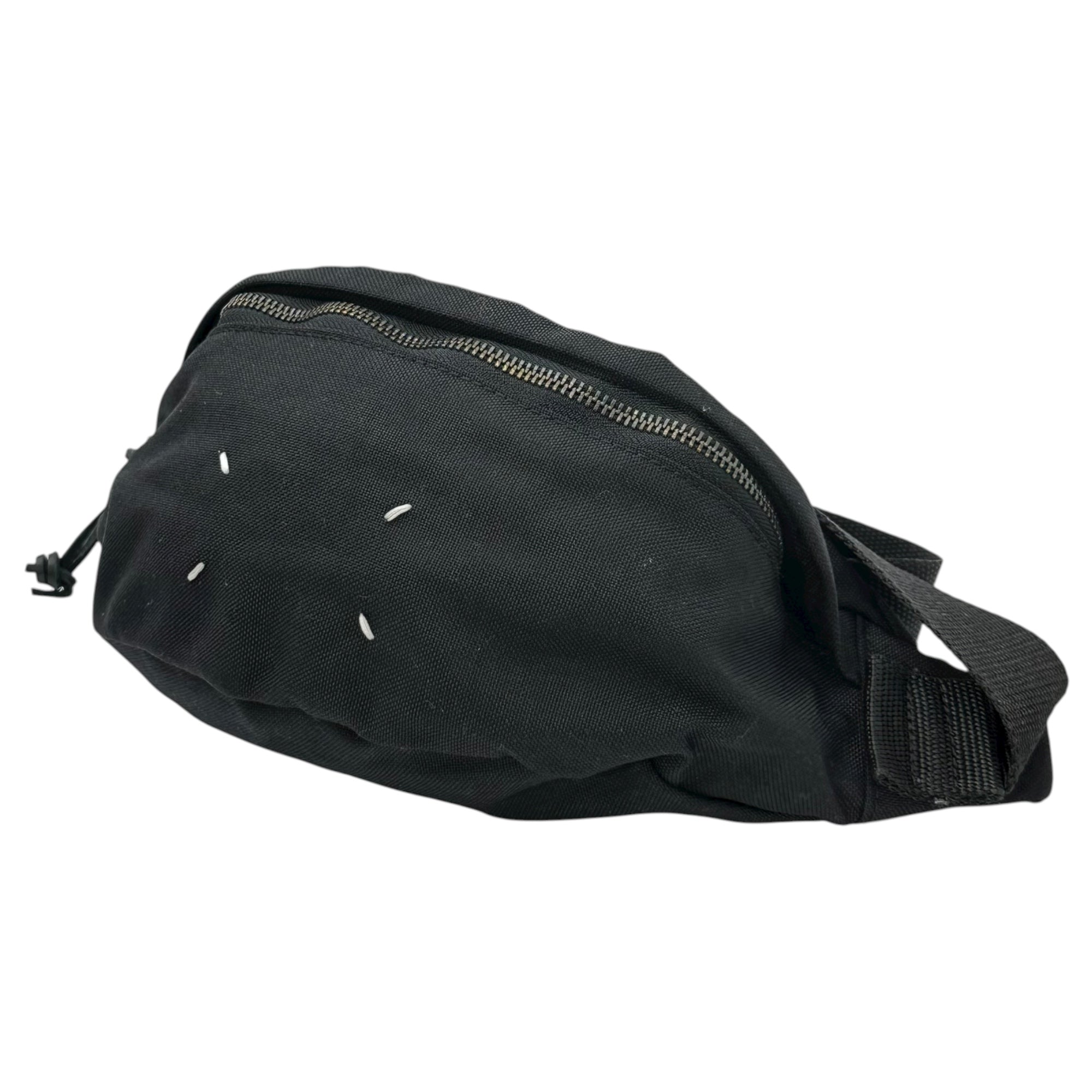 MAISON MARGIELA(メゾンマルジェラ) 19SS STEREOTYPE FANNY PACK ボディバッグ ショルダーバッグ キャンバス S55WB0010 ブラック ボディ ウエスト ポーチ 斜め掛け