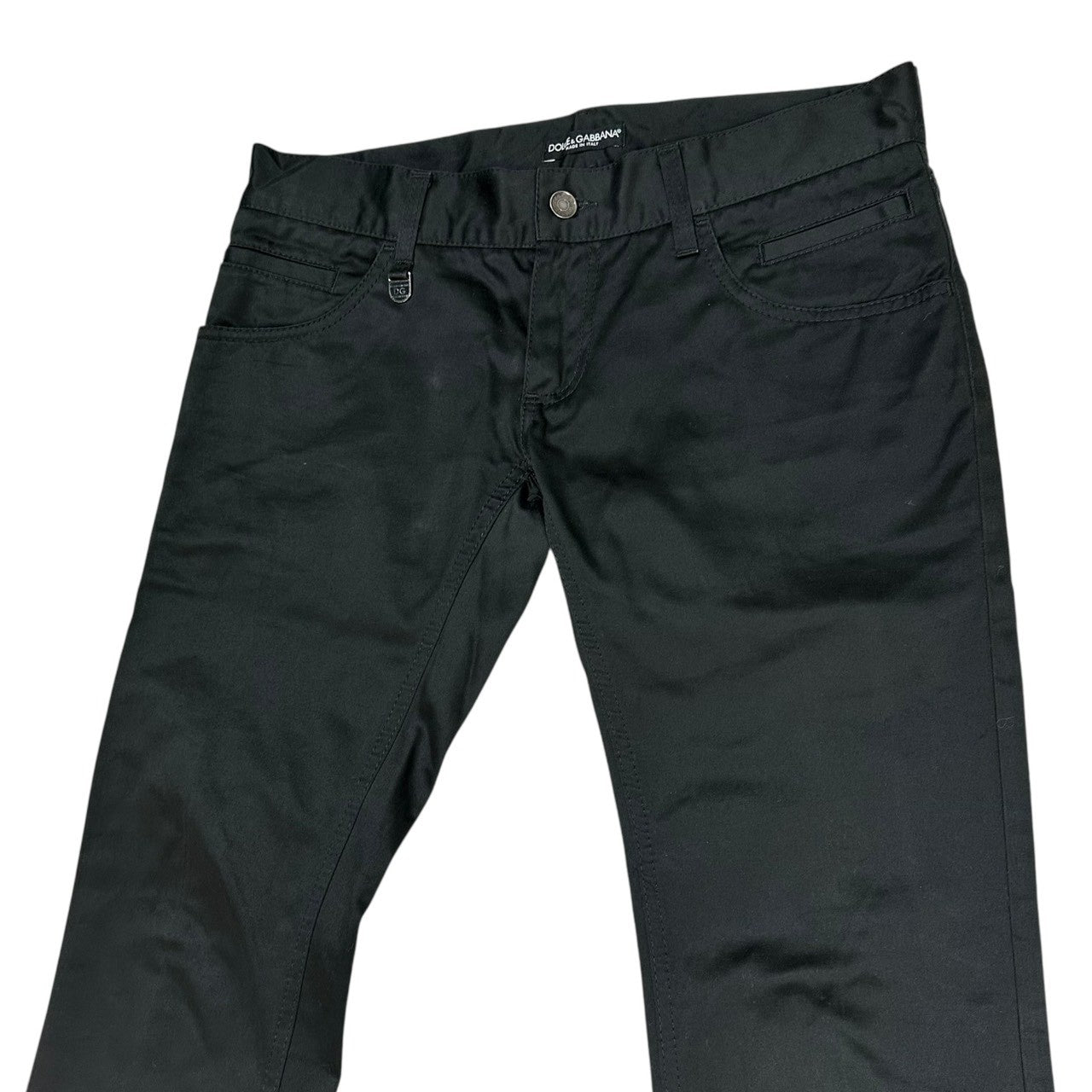 DOLCE&GABBANA(ドルチェ&ガッバーナドルガバ) Basic Chino Pants ベーシック チノ パンツ G32YGT/FU6GJ 48(M) ブラック