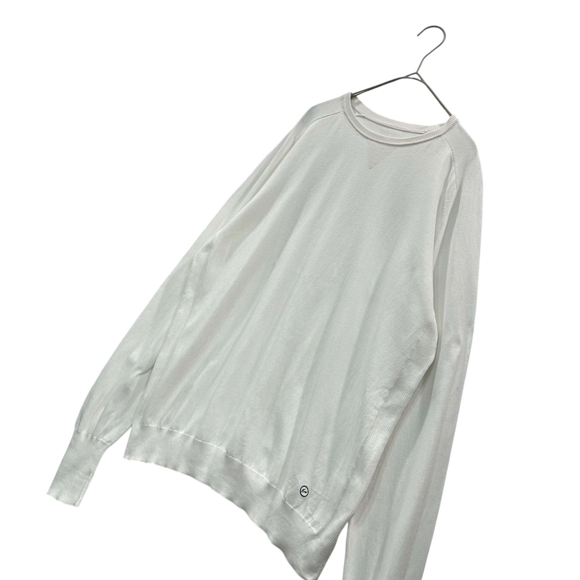 THE CONVENI(ザコンビニ) Fragment High-Gauge Cotton Knit ハイケージ コットン ニット PUM-19100-C L ホワイト
