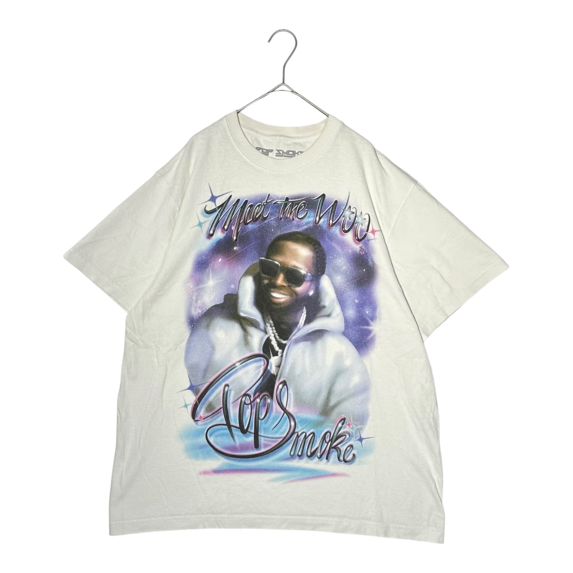 POP SMOKE(ポップ スモーク) Print T-Shirt プリント Tシャツ ホワイト
