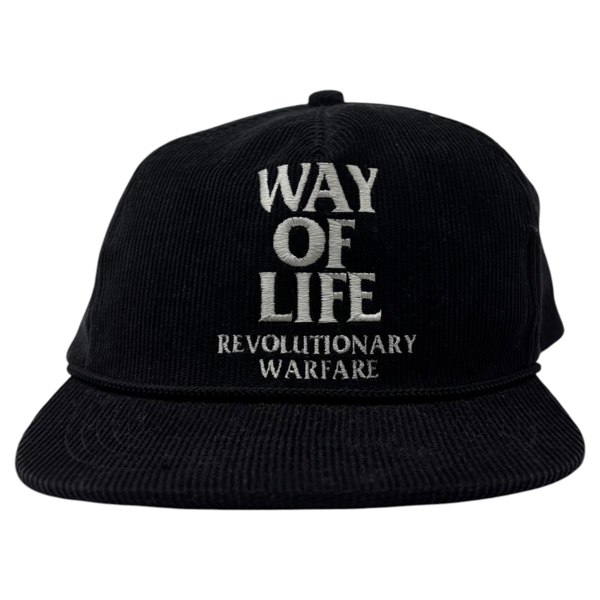 RATS(ラッツ) CORDUROY CAP “WAY OF LIFE” コーデュロイ キャップ ウェイオブライフ 20'RA-0810 FREE ブラック
