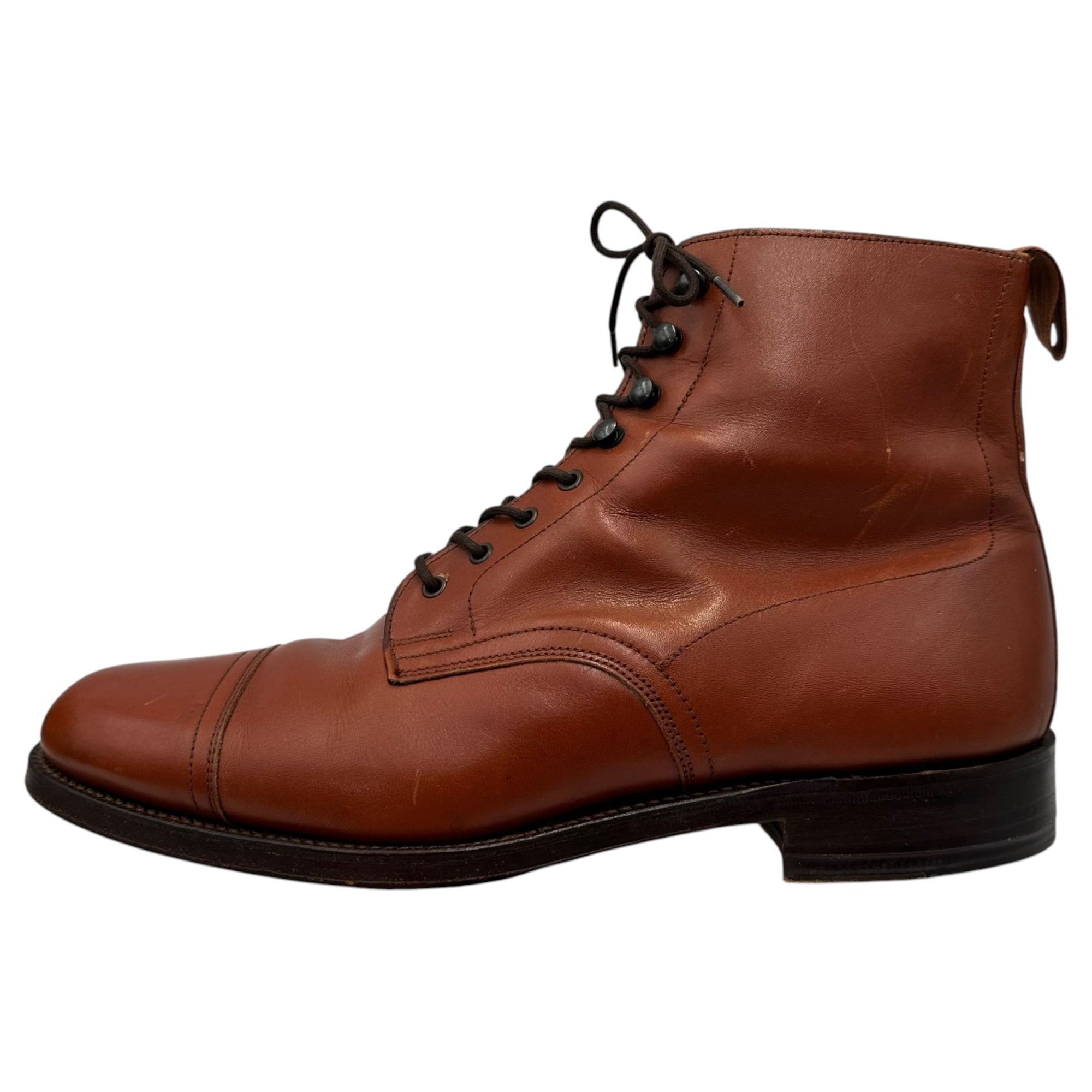 GRENSON(グレンソン) 1990’s England made Cap-toe boots キャップトゥ ブーツ 6208/49 7/E(25.5cm程度) ブラウン 90年代 ヴィンテージ イングランド製 ワーク