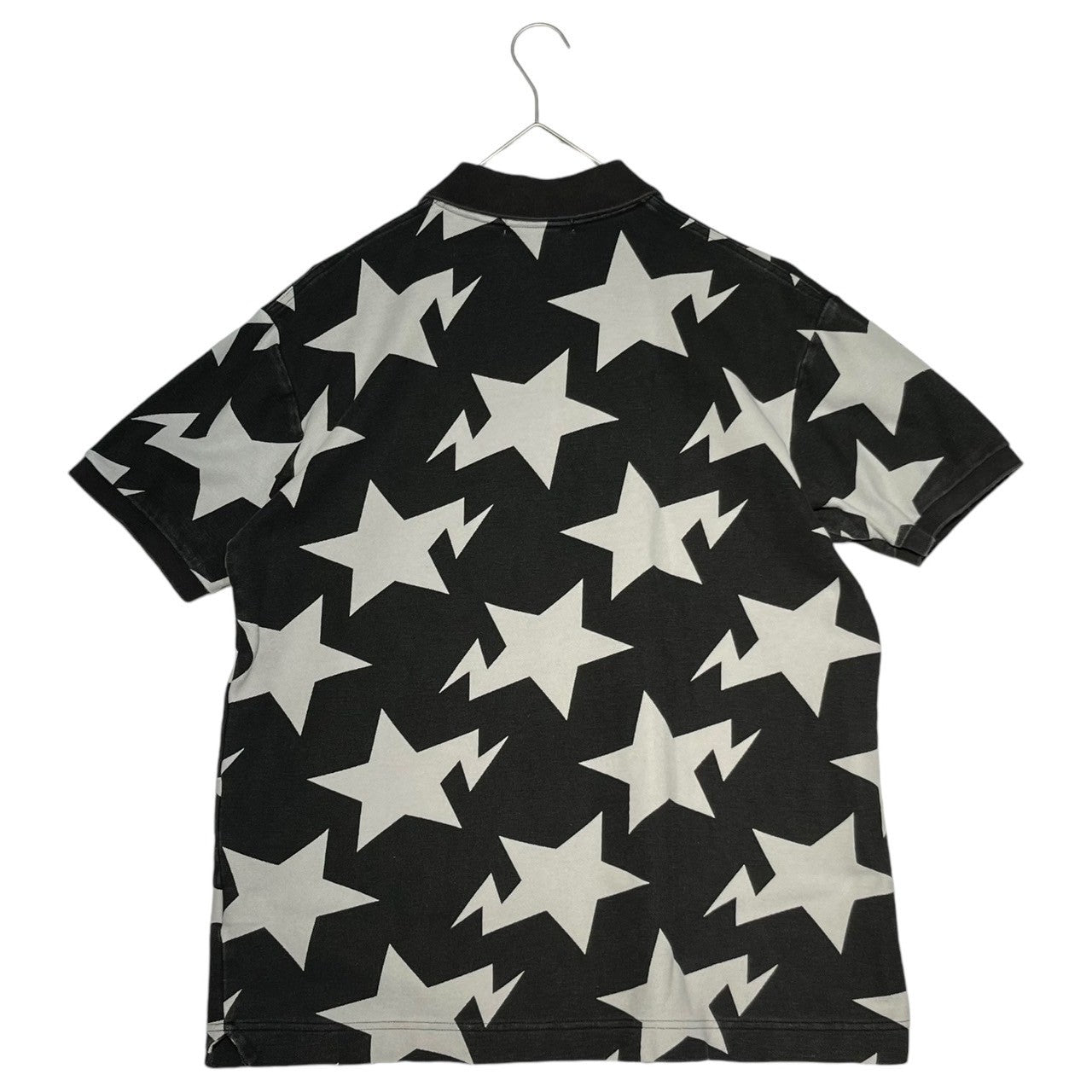 A BATHING APE(アベイシングエイプ) 00's BAPE STA one point logo polo shirt ベイプ スタ ワンポイント ロゴ ポロシャツ ブラック×グレー L ブラック×グレー