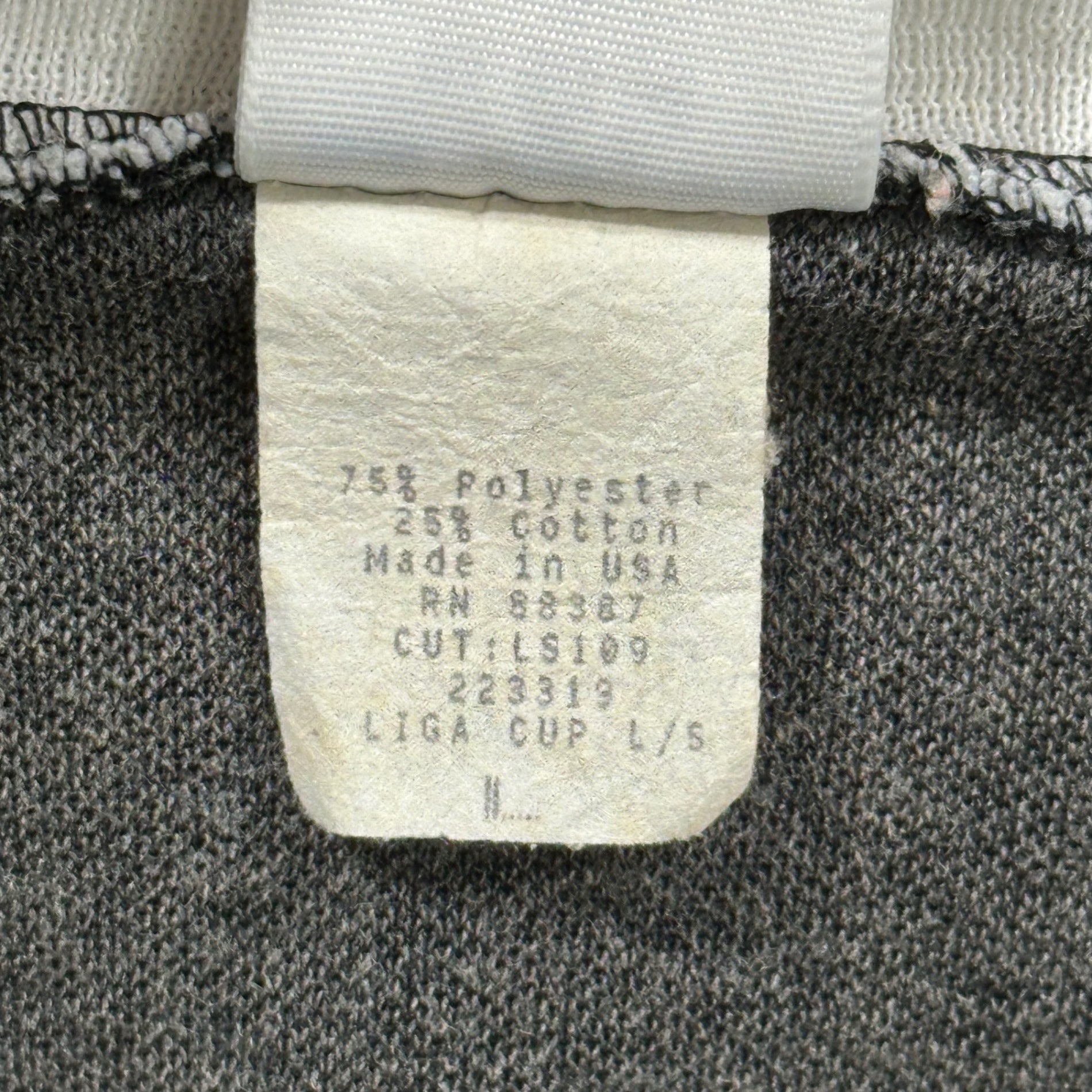 adidas(アディダス) 1980's Three-Line Truck Top 三本ライン トラック トップ カットソー L ブラック×ホワイト MADE IN USA 万国旗タグ 80年代