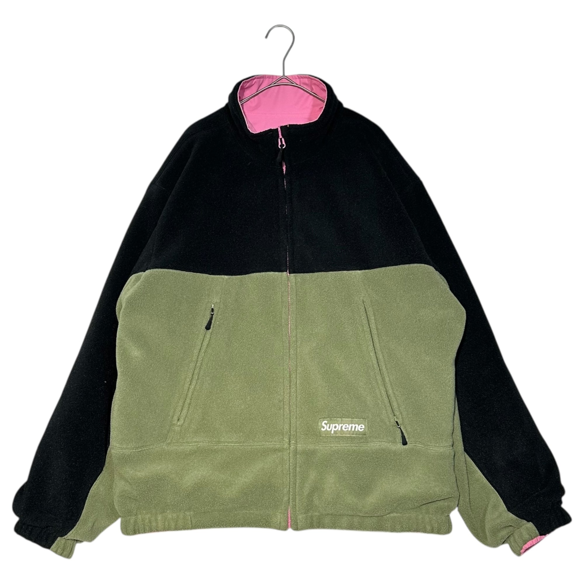 SUPREME(シュプリーム) 22SS GORE-TEX Reversible Polartec® Lined Jacket ゴアテックス リバーシブル ポーラーテック ライナー ジャケット フリース M カーキ×ピンク