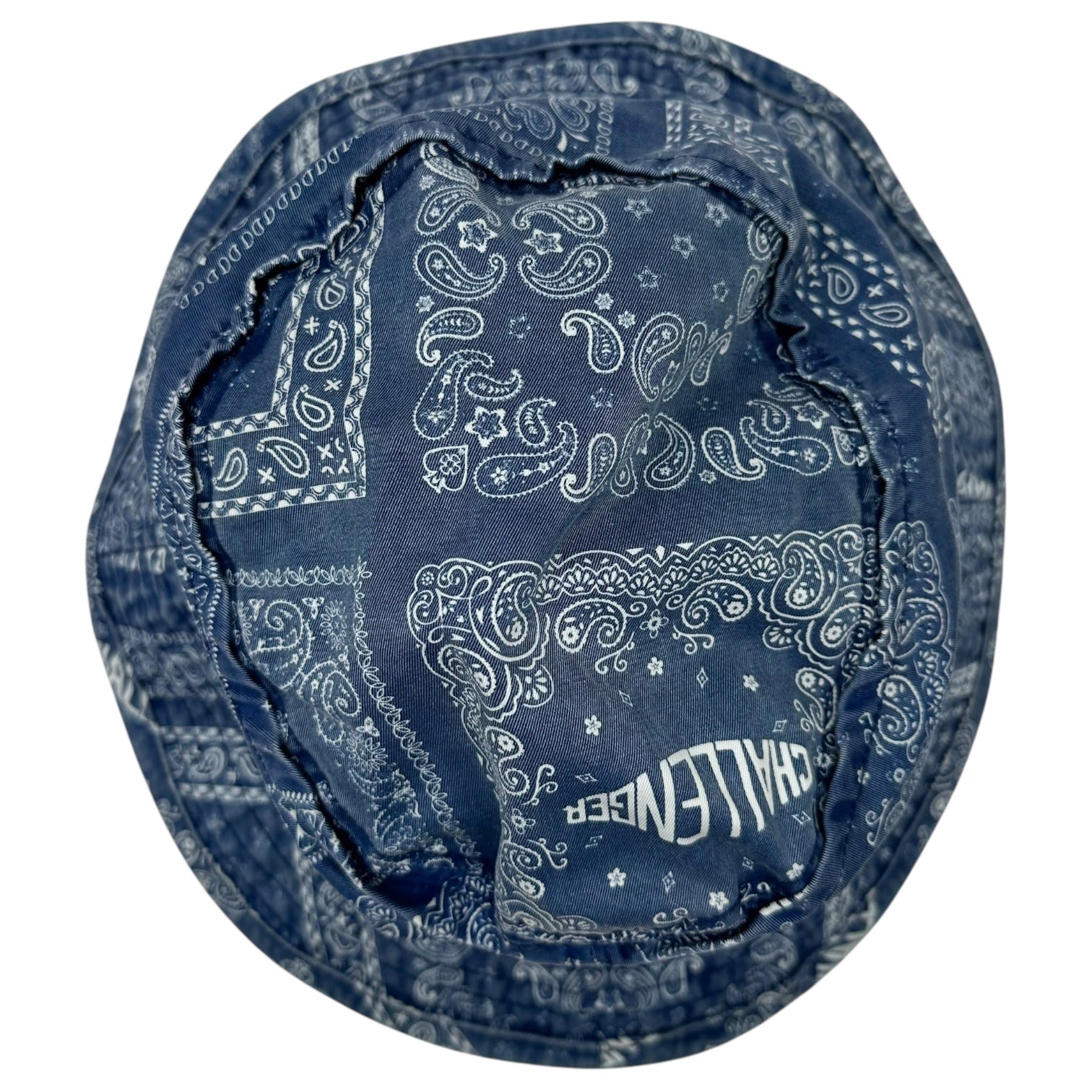 CHALLENGER(チャレンジャー) Paisley Bucket Hat ペイズリー バケット ハット インディゴ×ホワイト